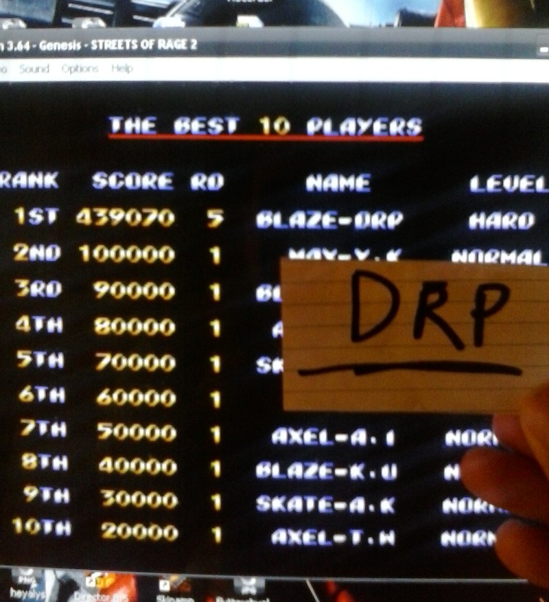 Streets of Rage 2: Hard 439,070 points