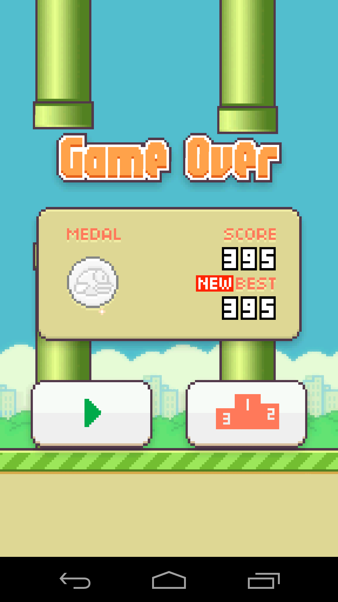 Flappy Bird 395 points