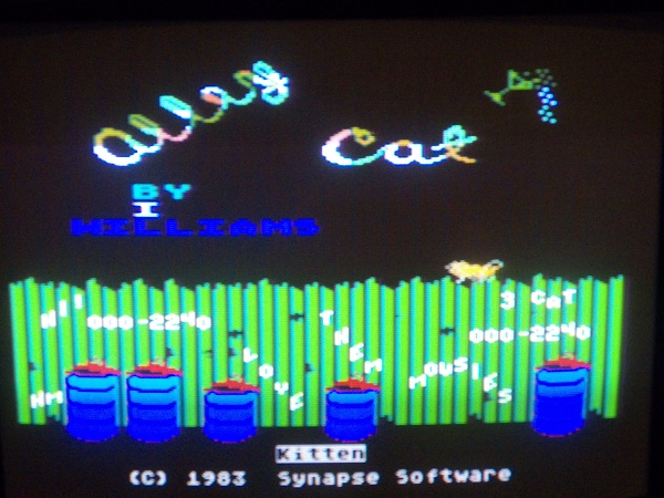 cncfreak: Alley Cat (Atari 400/800/XL/XE) 2,240 points on 2013-09-20 21:58:49