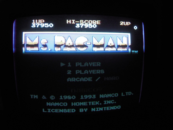 Ms. Pac-Man [Namco] 37,950 points
