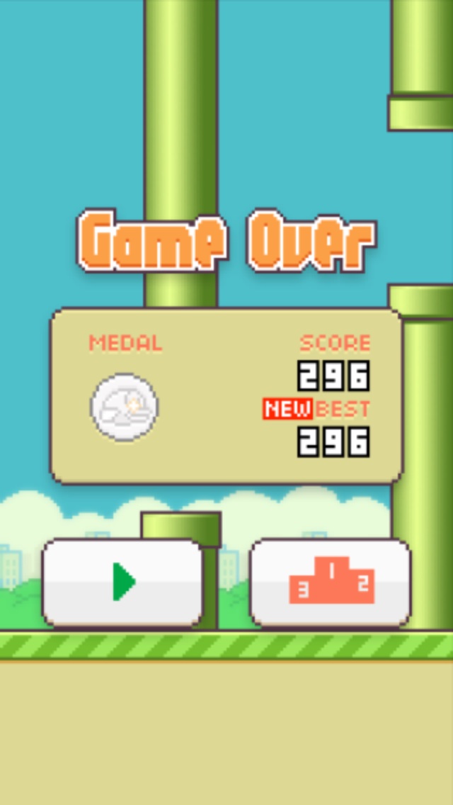 Flappy Bird 296 points
