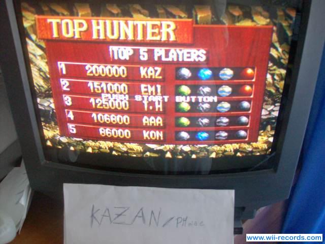 Top Hunter 106,800 points