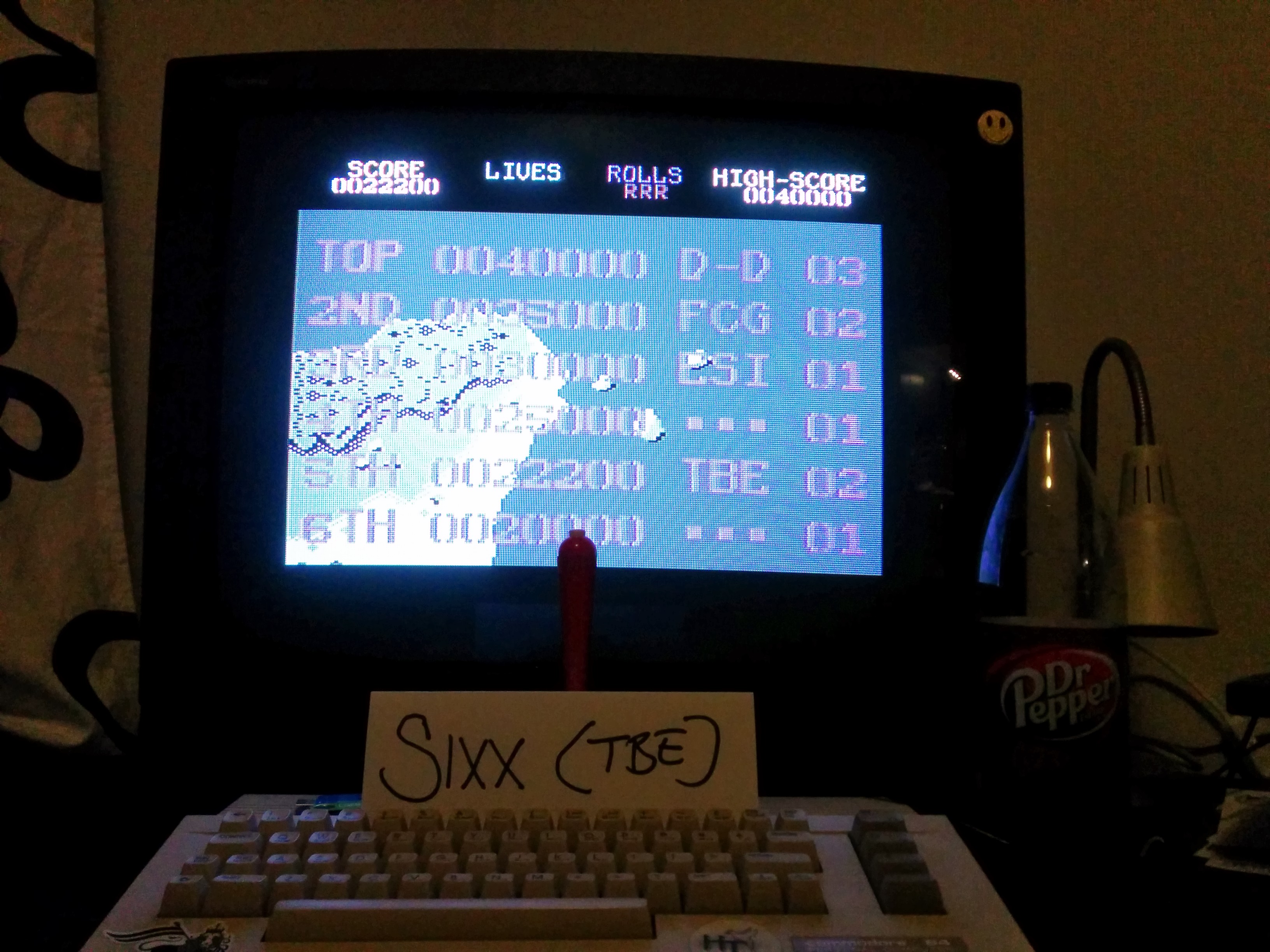 Sixx: 1942 (Commodore 64) 22,200 points on 2014-03-08 14:50:54