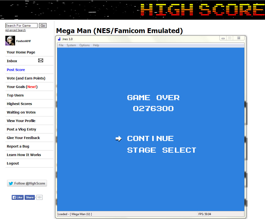 Mega Man 276,300 points