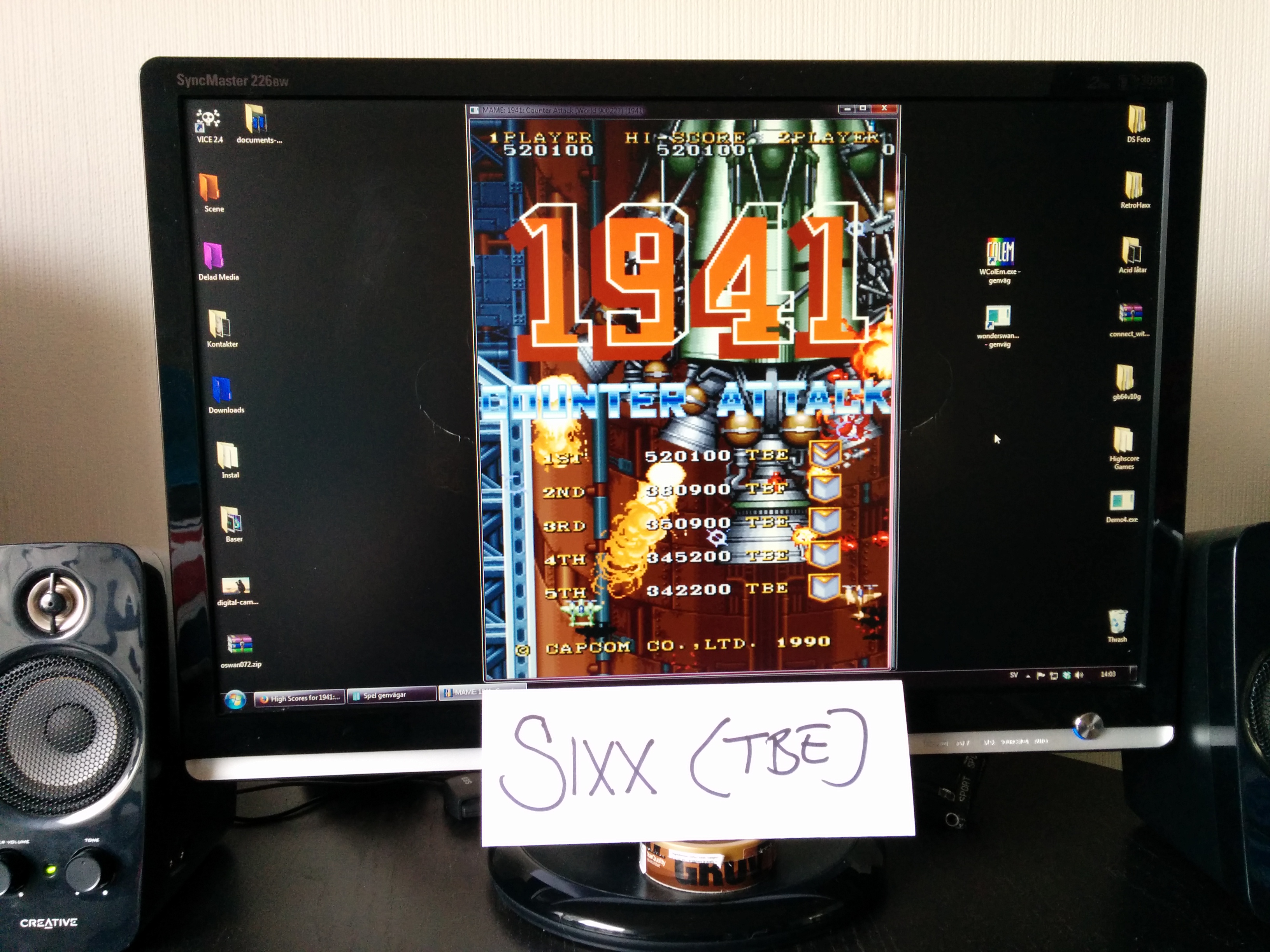 Sixx: 1941: Counter Attack (Arcade Emulated / M.A.M.E.) 520,100 points on 2014-03-15 07:05:59