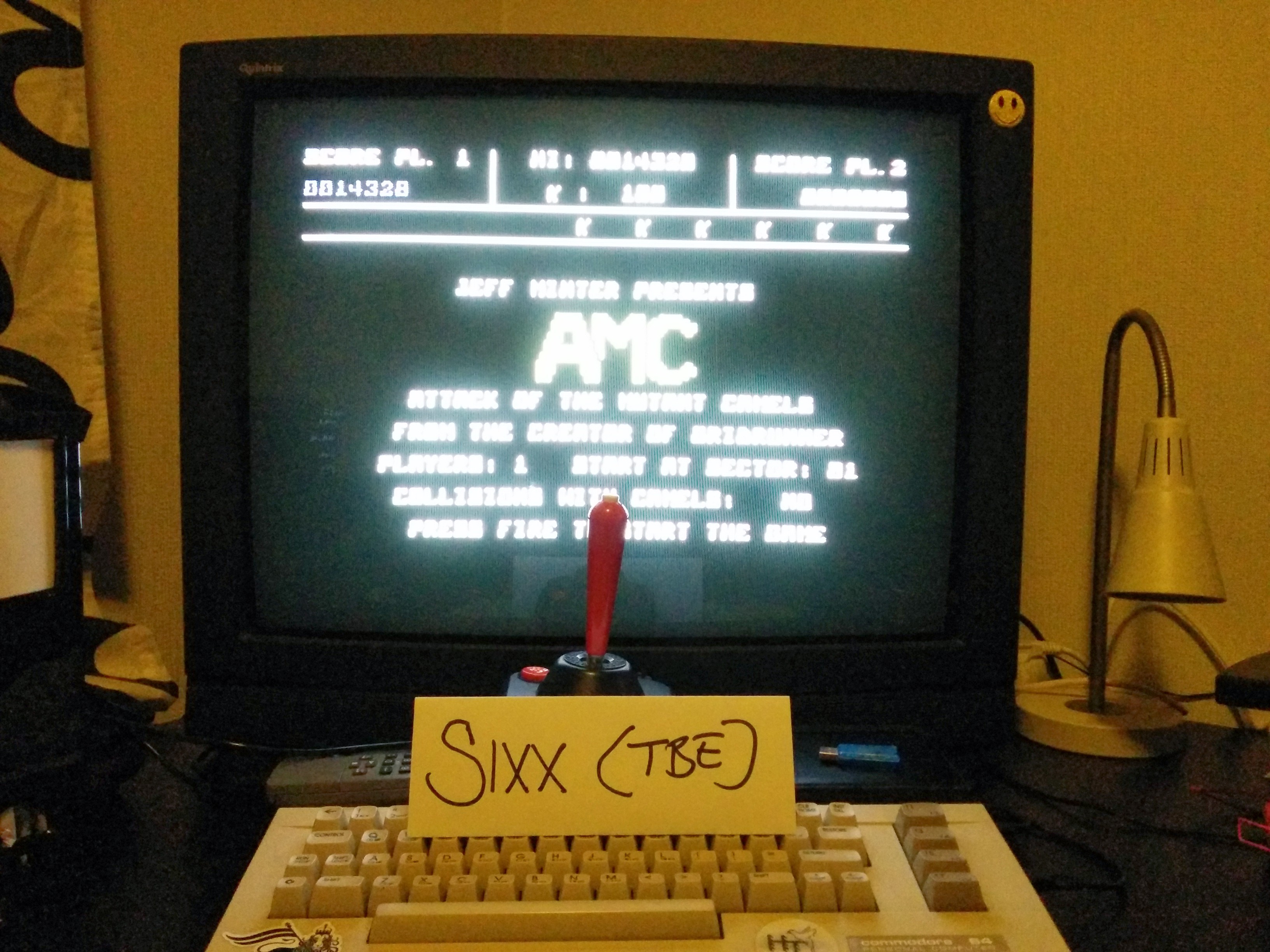 Sixx: Attack of the Mutant Camels (Commodore 64) 14,328 points on 2014-03-15 16:48:26