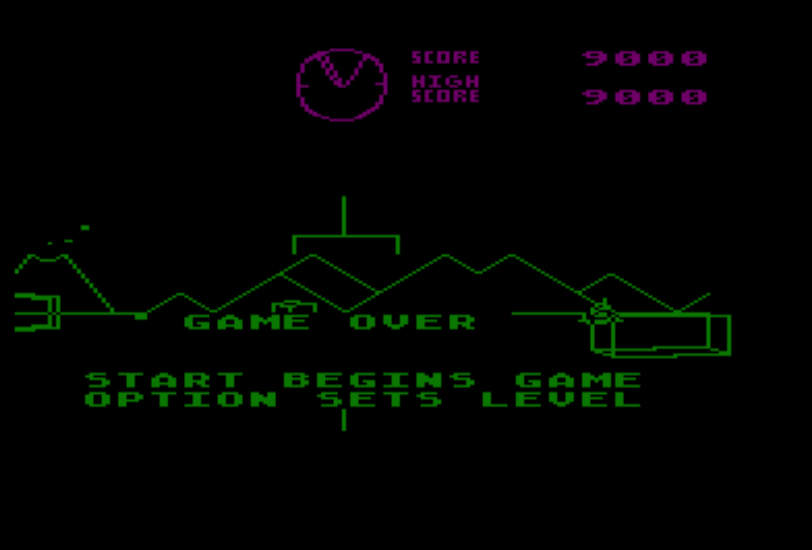cncfreak: Battlezone (Atari 400/800/XL/XE Emulated) 9,000 points on 2013-09-22 14:45:38