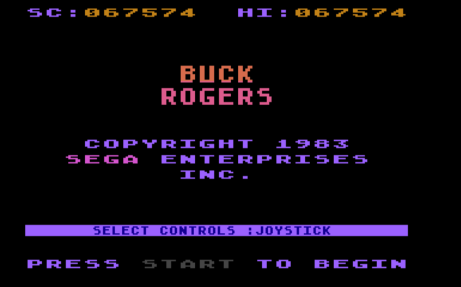 cncfreak: Buck Rogers: Planet of Zoom (Atari 400/800/XL/XE Emulated) 67,574 points on 2013-09-22 18:16:15