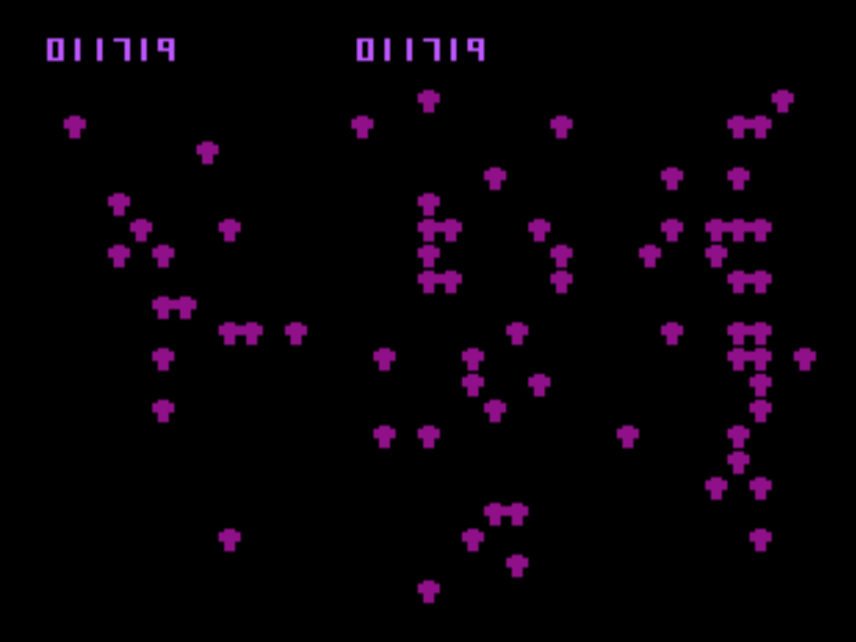 cncfreak: Centipede (Atari 400/800/XL/XE Emulated) 11,719 points on 2013-09-22 18:17:40