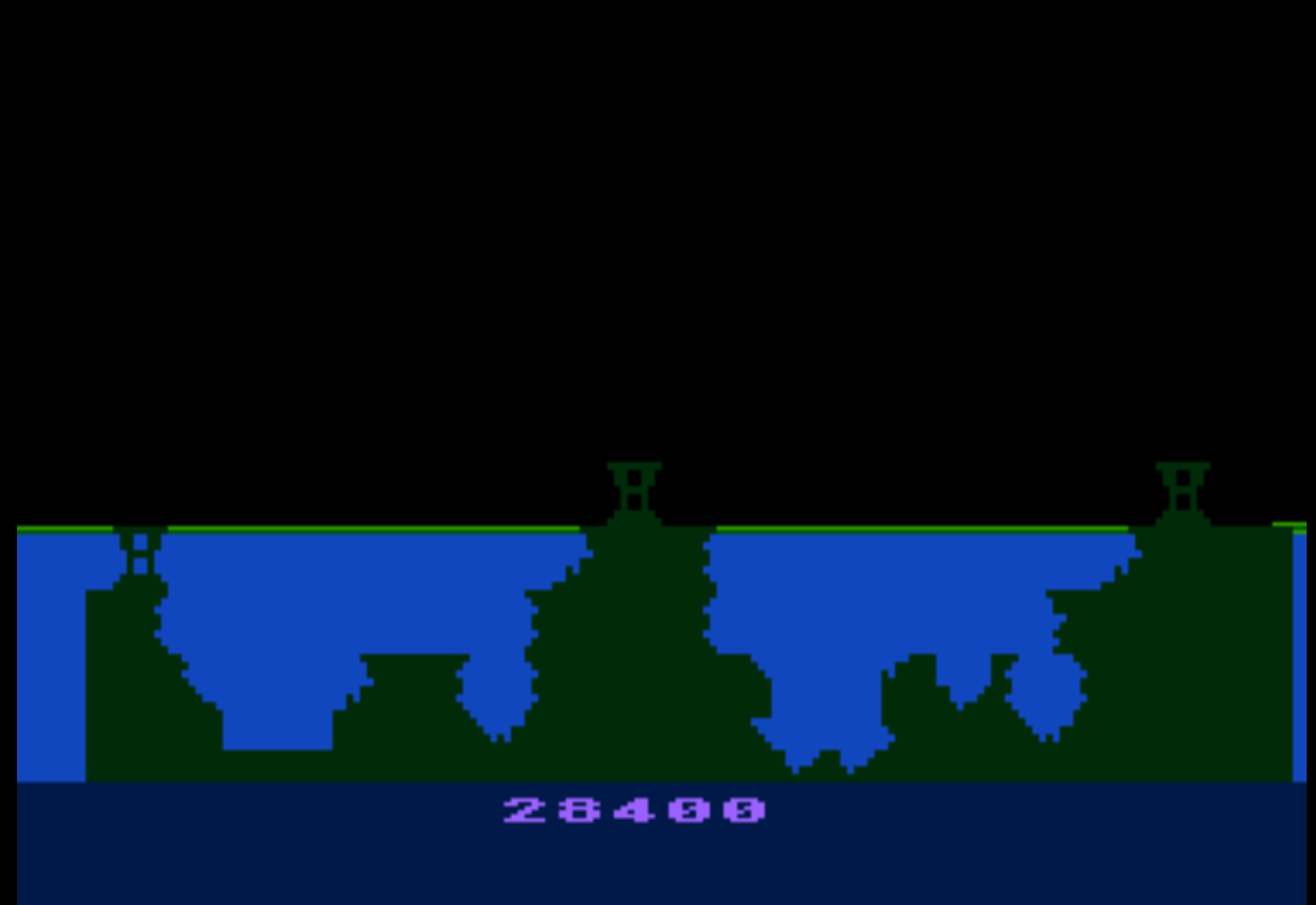 cncfreak: Atlantis (Atari 400/800/XL/XE Emulated) 28,400 points on 2013-09-22 18:34:13