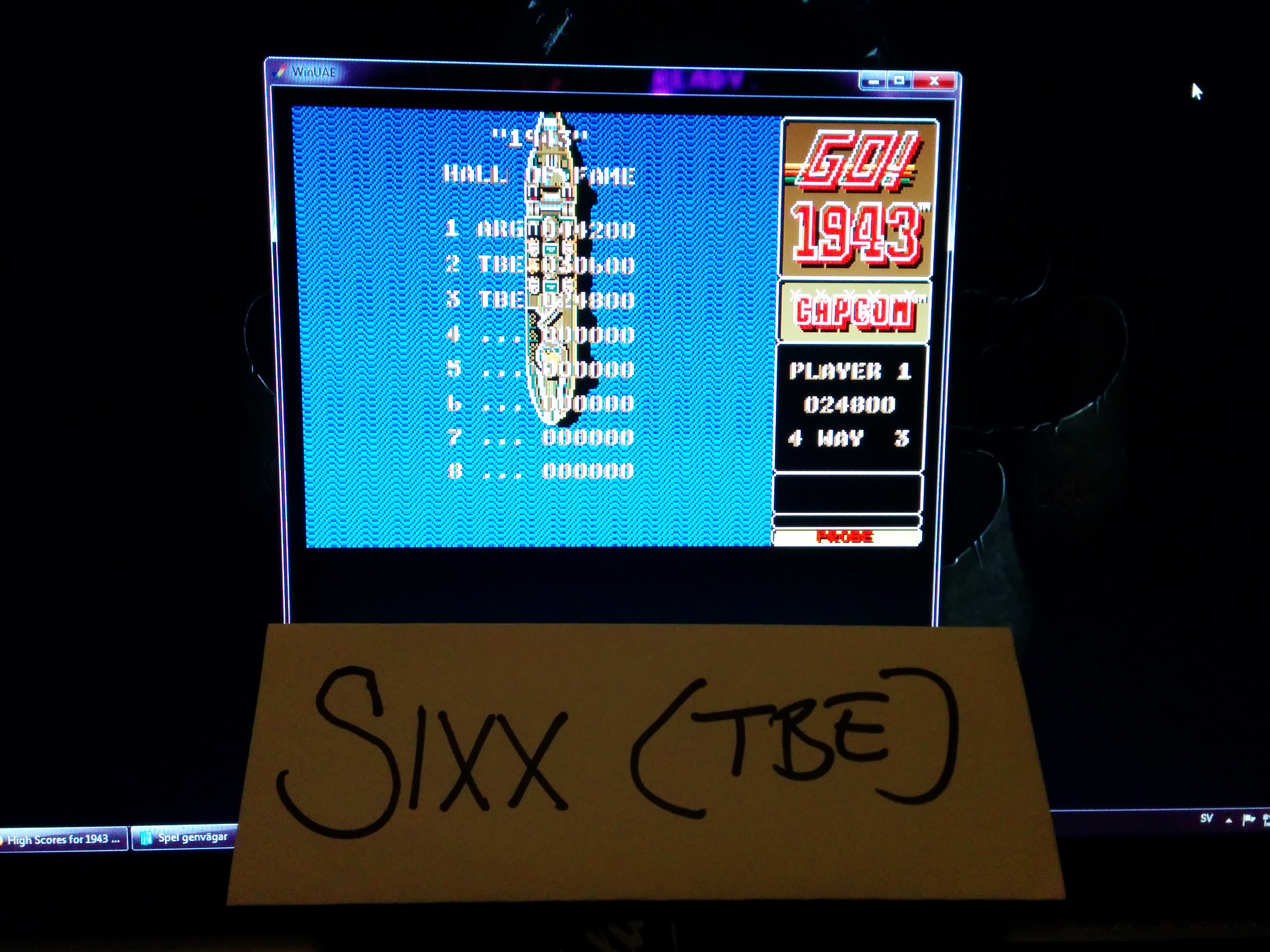 Sixx: 1943 (Amiga Emulated) 30,600 points on 2014-03-19 18:10:28