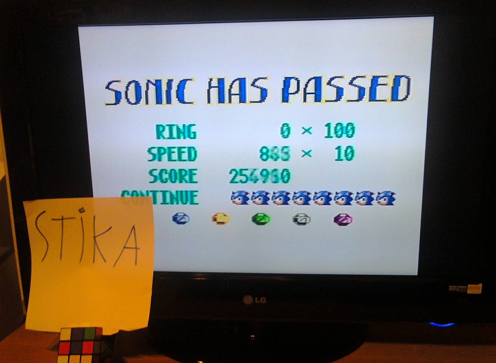 Sonic Chaos 254,960 points