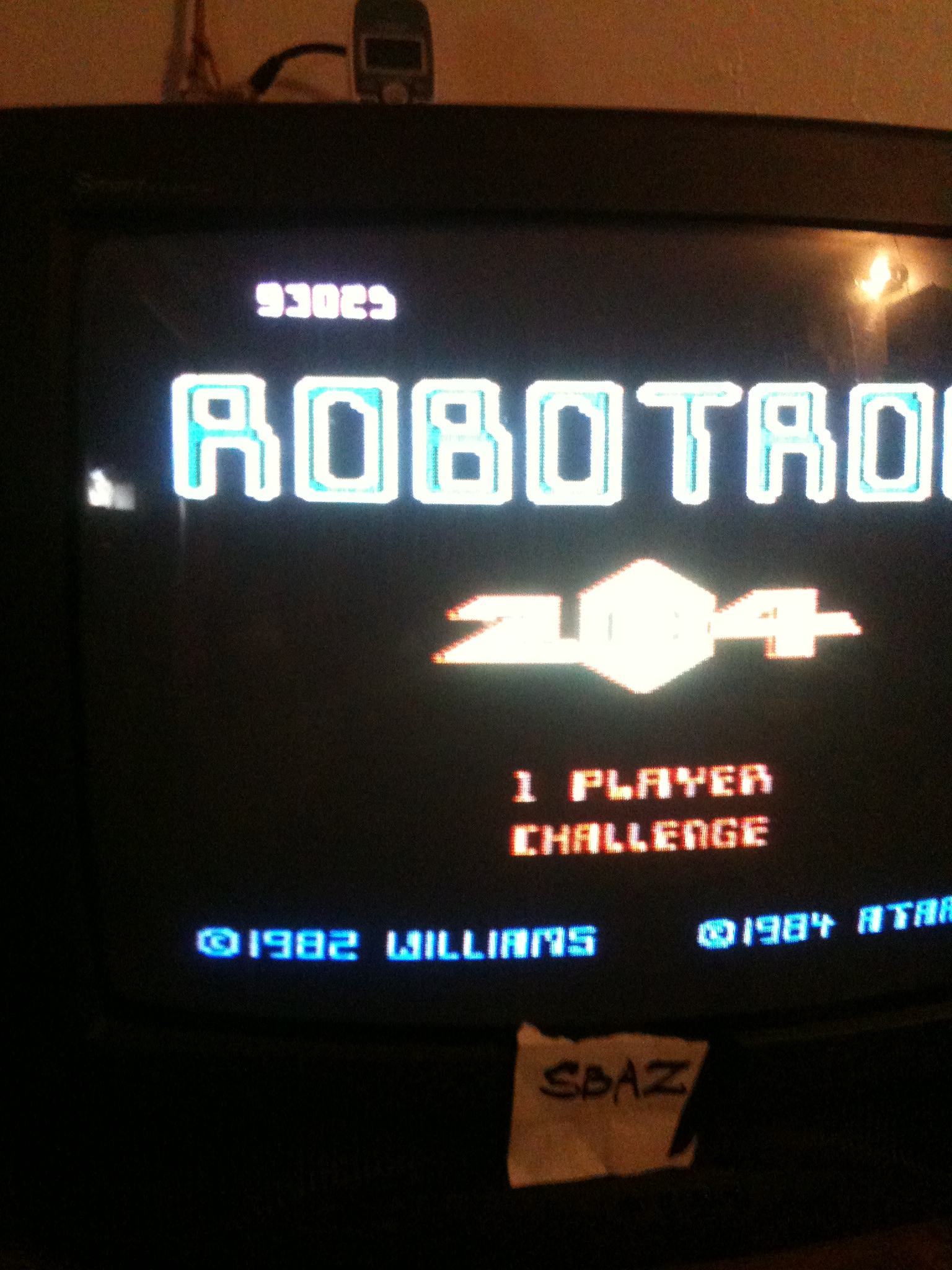 Robotron 2084: Challenge 93,025 points