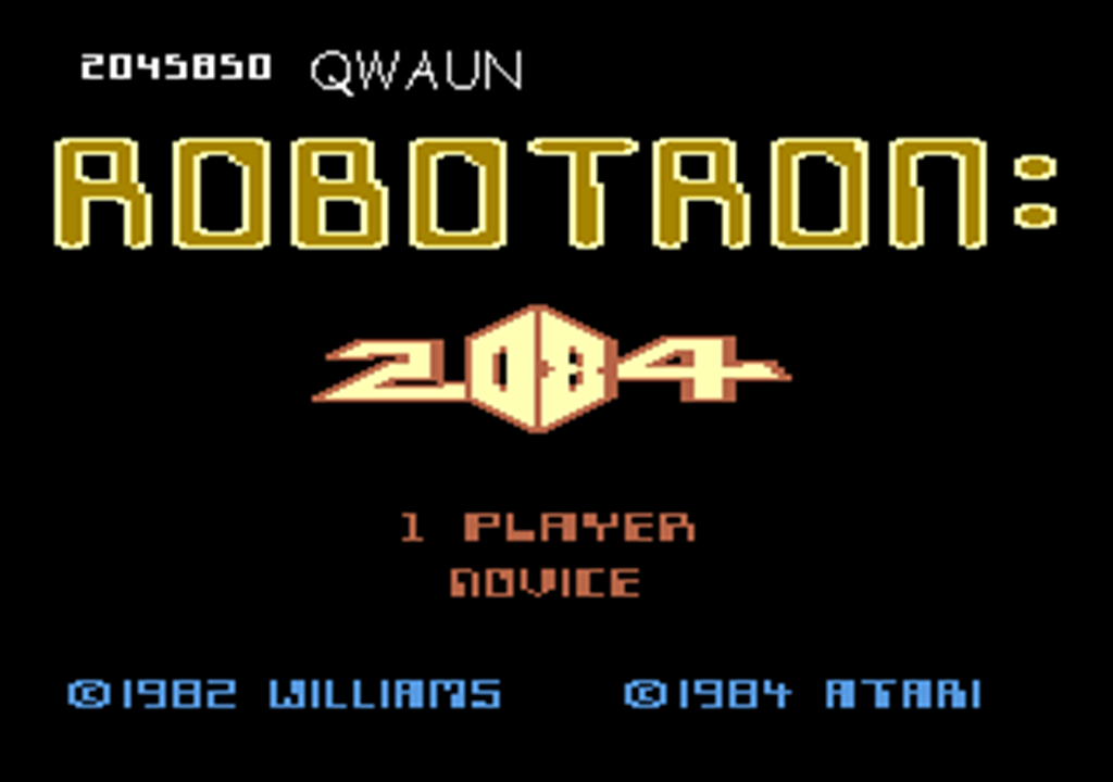 Robotron 2084: Novice 2,045,850 points