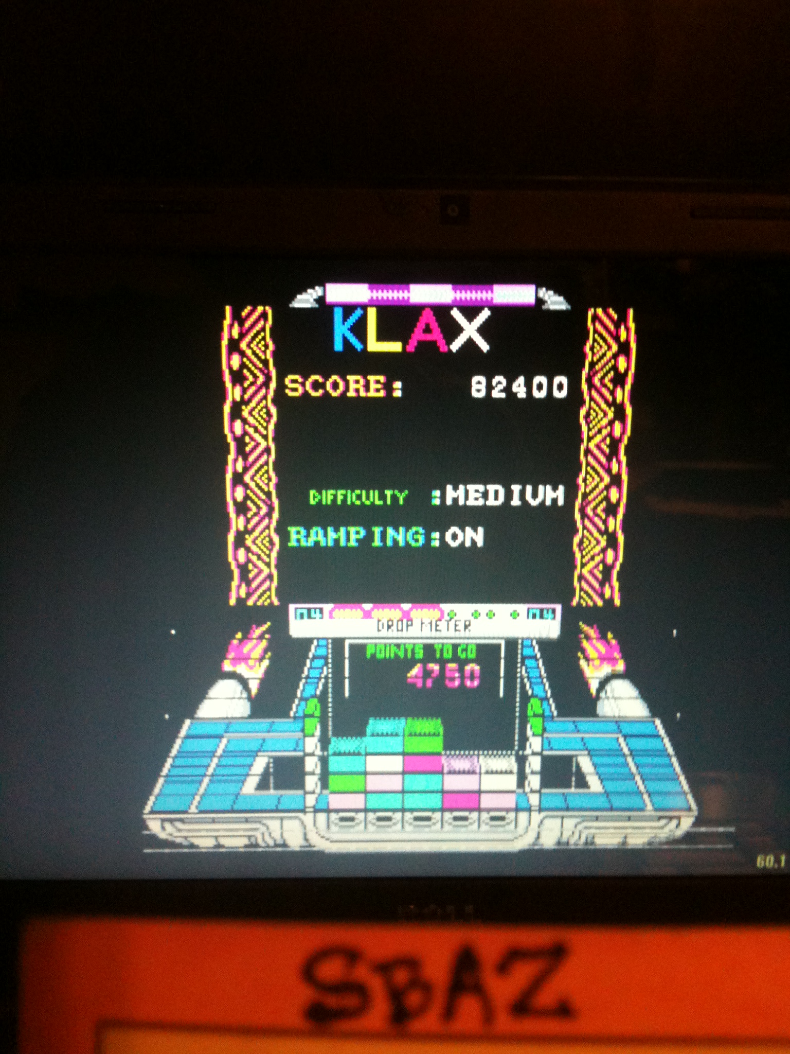 Klax [Level 1 Start] 82,400 points