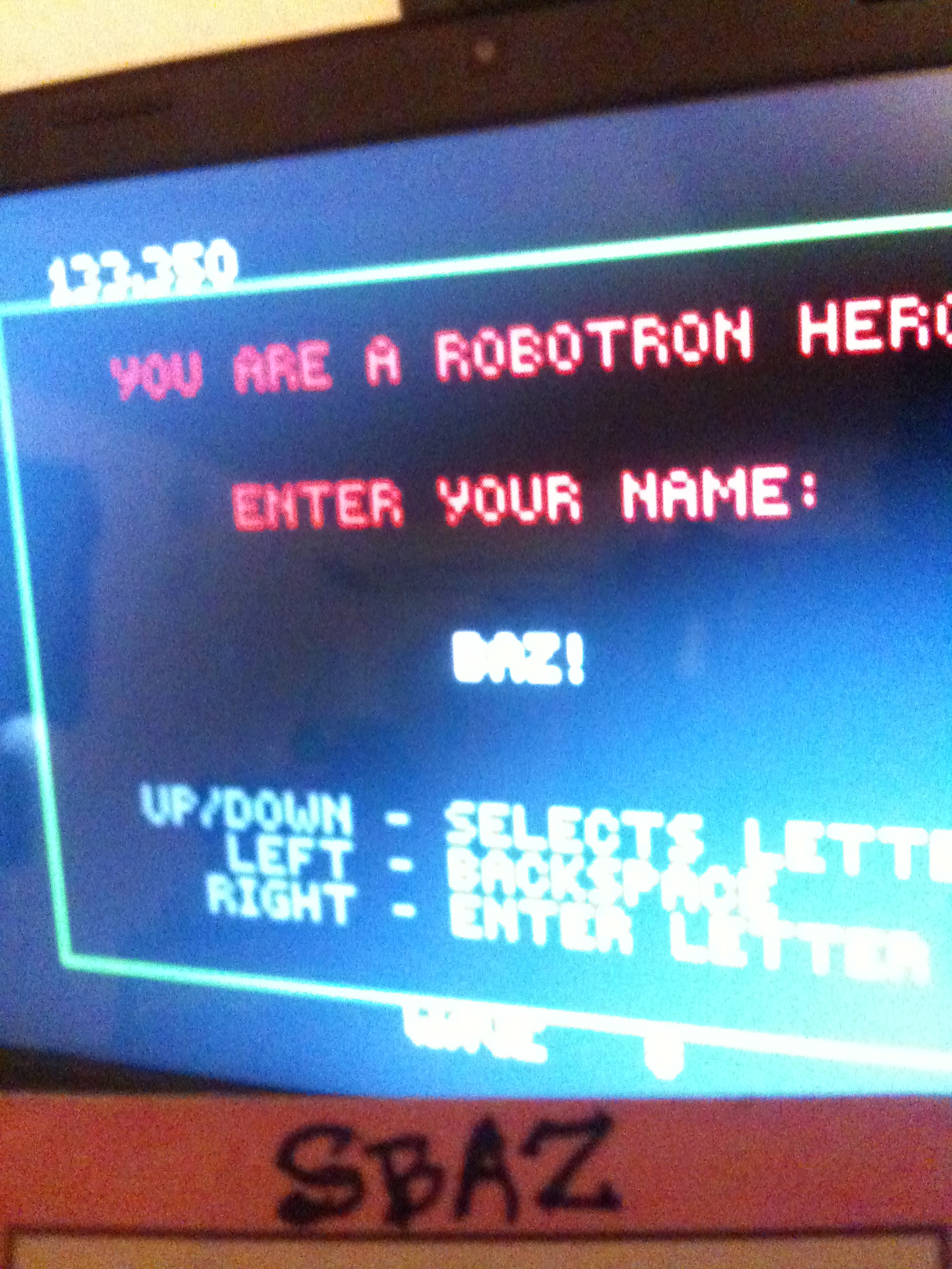 Robotron 2084 133,350 points