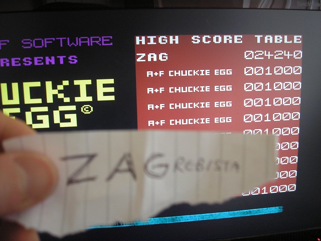 Chuckie Egg 24,240 points