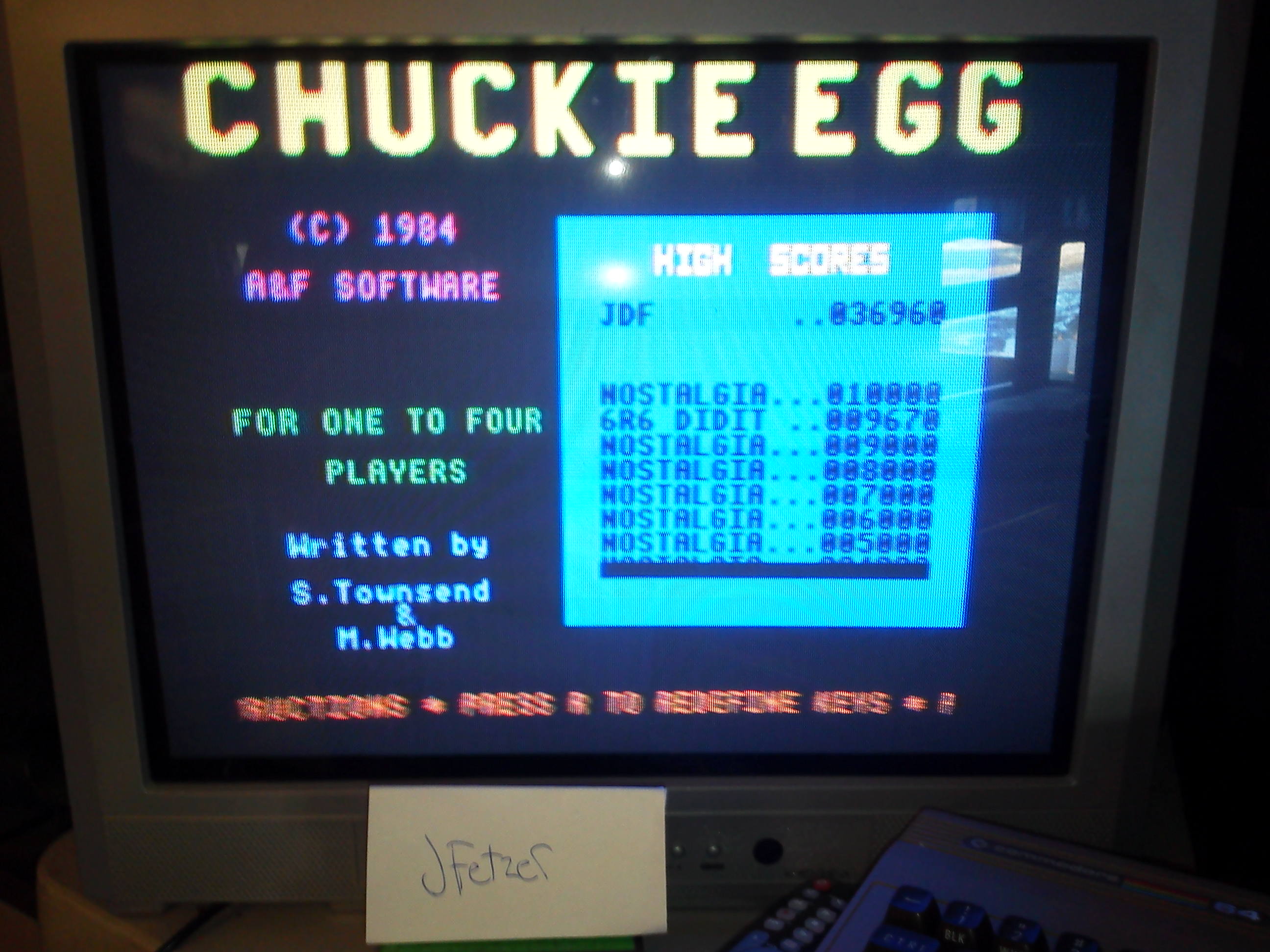Chuckie Egg: Speed 3 36,960 points