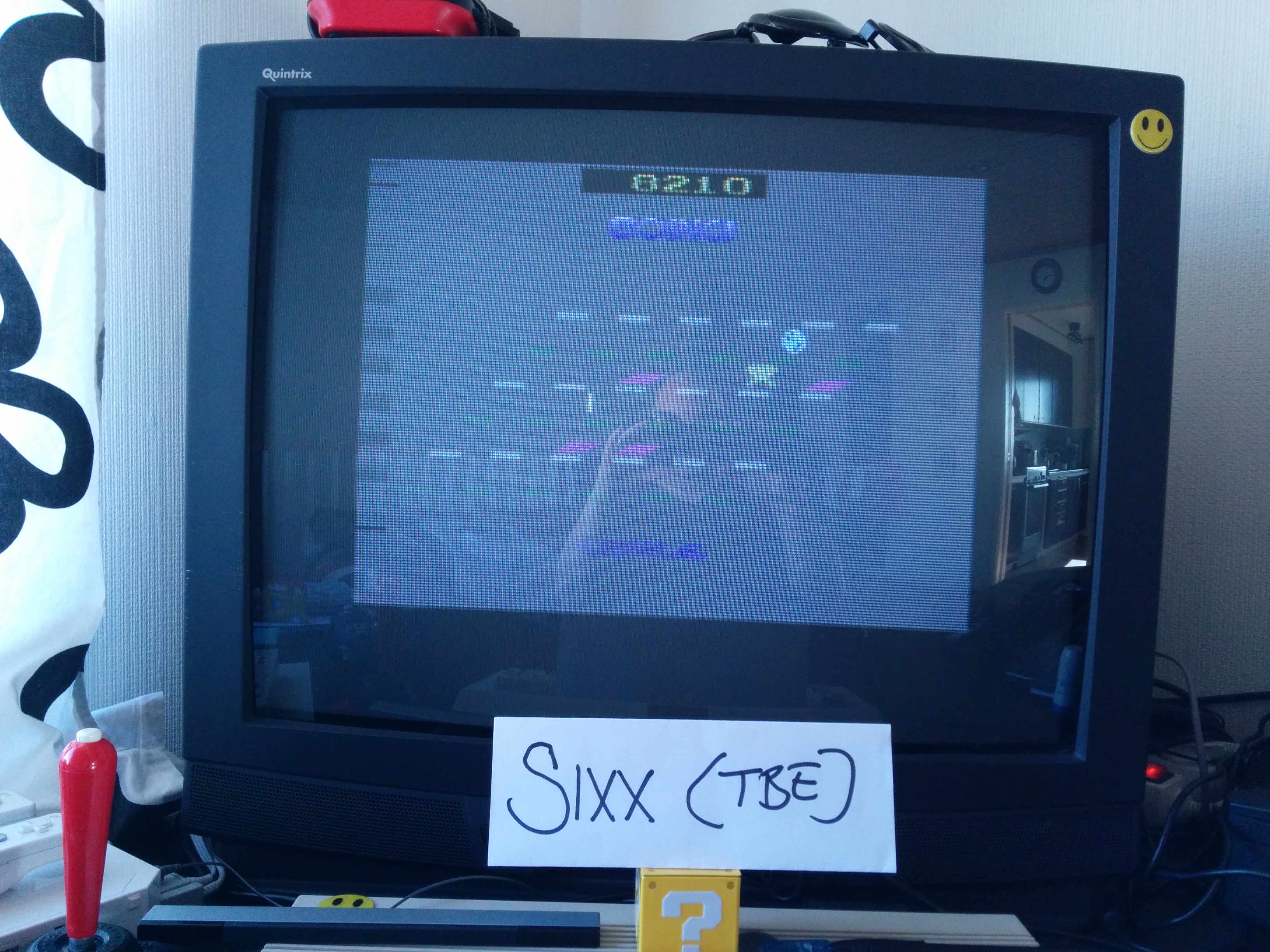 Sixx: Boing! (Atari 2600 Emulated) 8,210 points on 2014-04-01 08:48:42