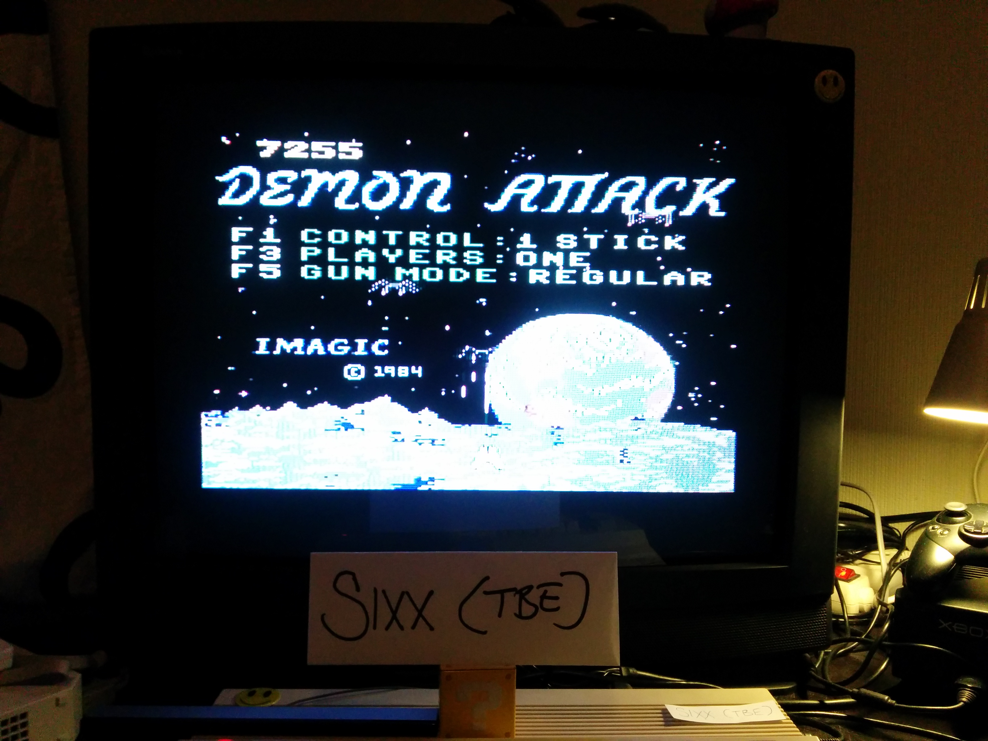 Sixx: Demon Attack (Commodore 64) 7,255 points on 2014-04-04 19:17:59