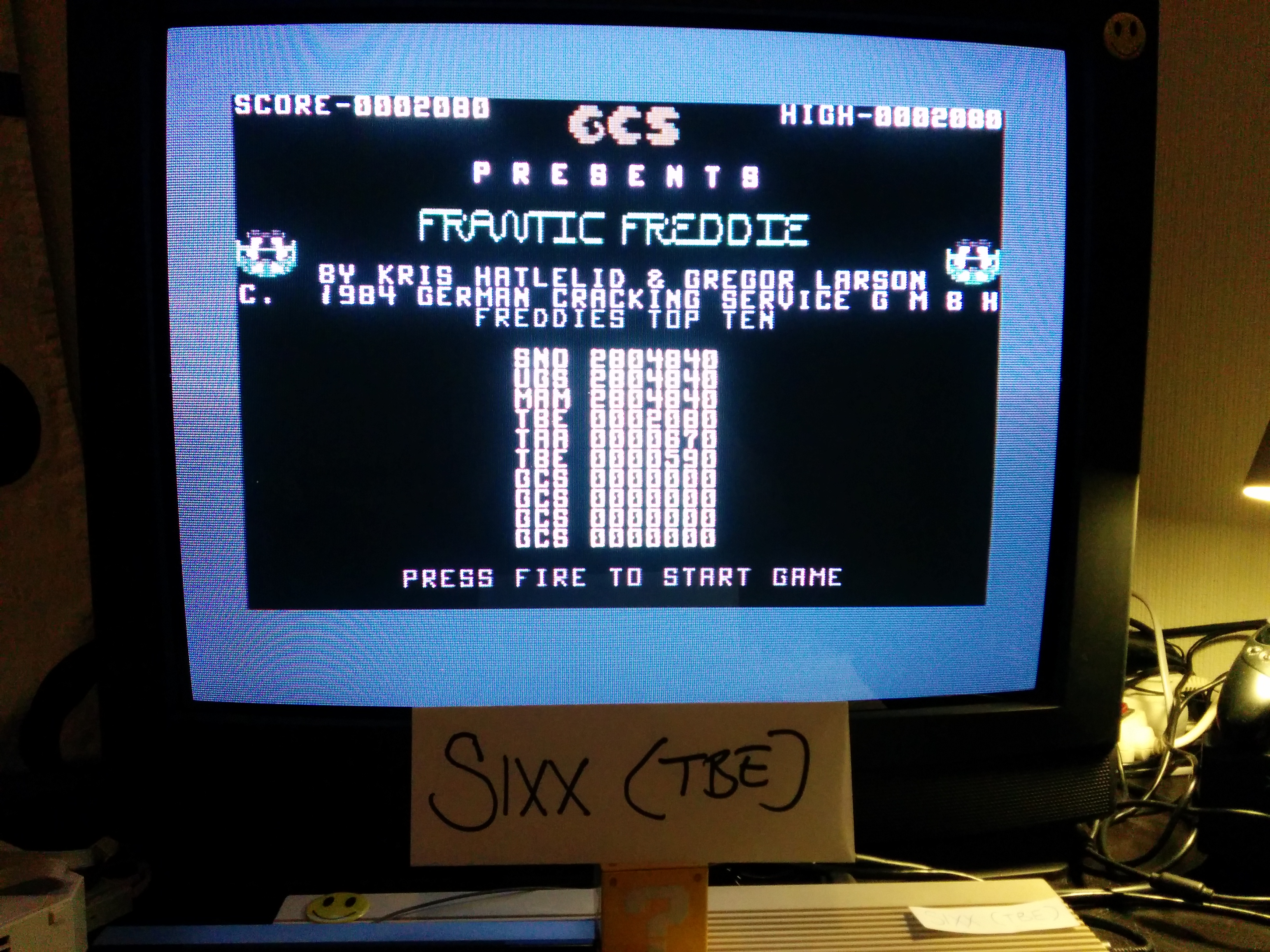 Sixx: Frantic Freddie (Commodore 64) 2,080 points on 2014-04-04 19:20:04