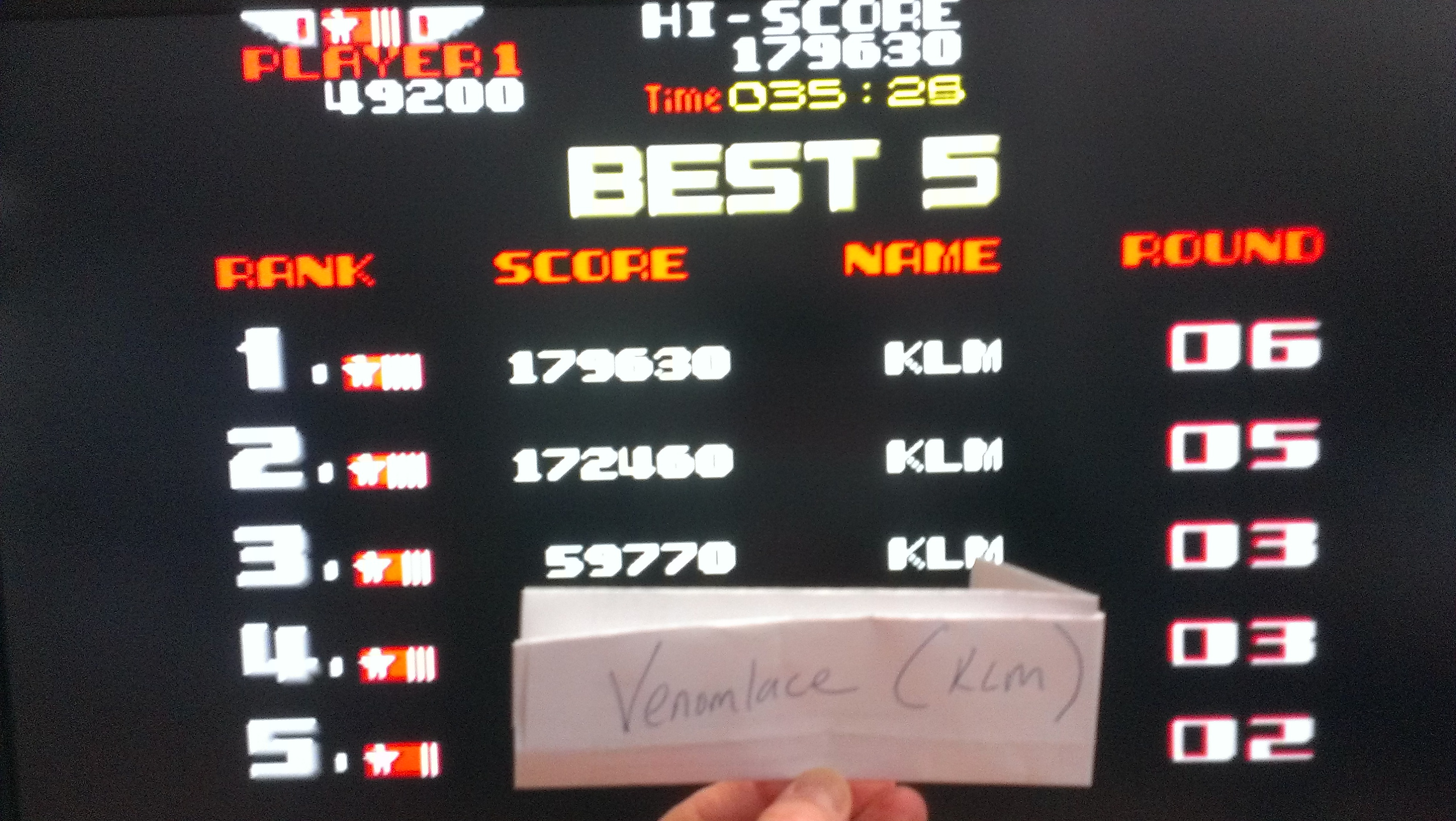 venomlace: Rygar (Arcade Emulated / M.A.M.E.) 179,630 points on 2014-04-06 13:22:31