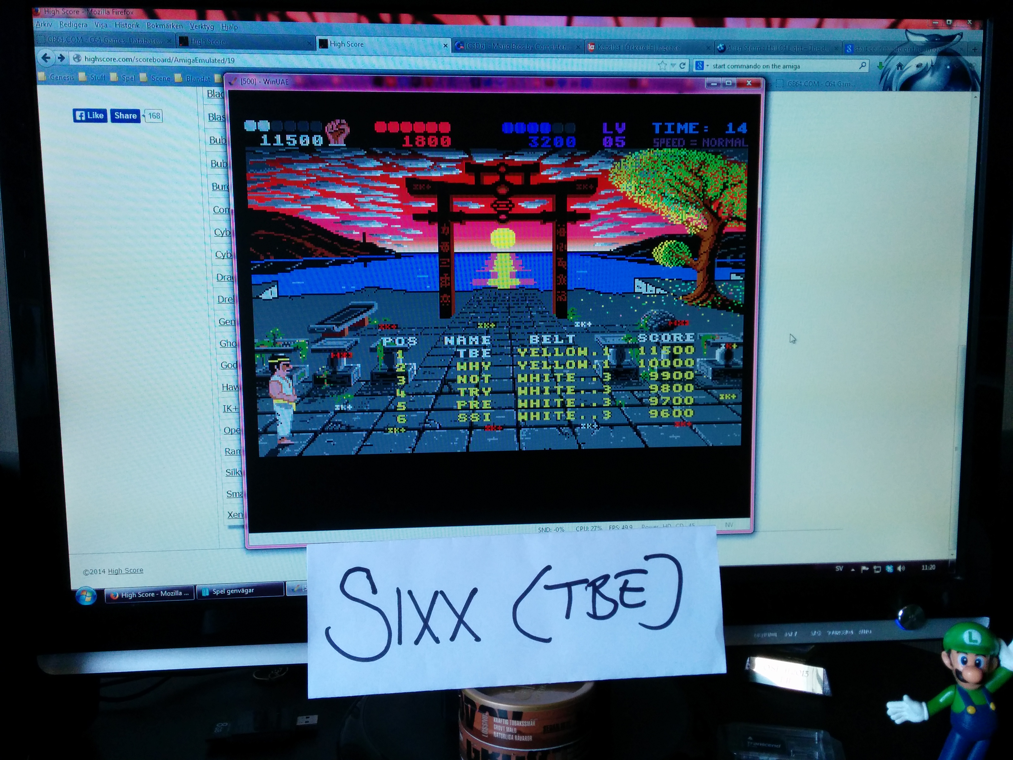 Sixx: IK+ (Amiga Emulated) 11,500 points on 2014-04-08 03:32:25