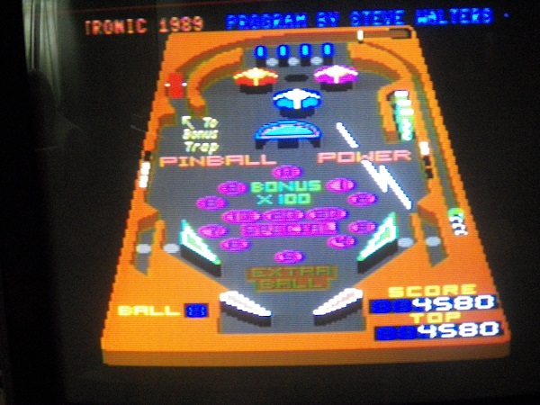 cncfreak: 3D Pinball (Commodore 64) 4,580 points on 2013-09-24 18:47:40