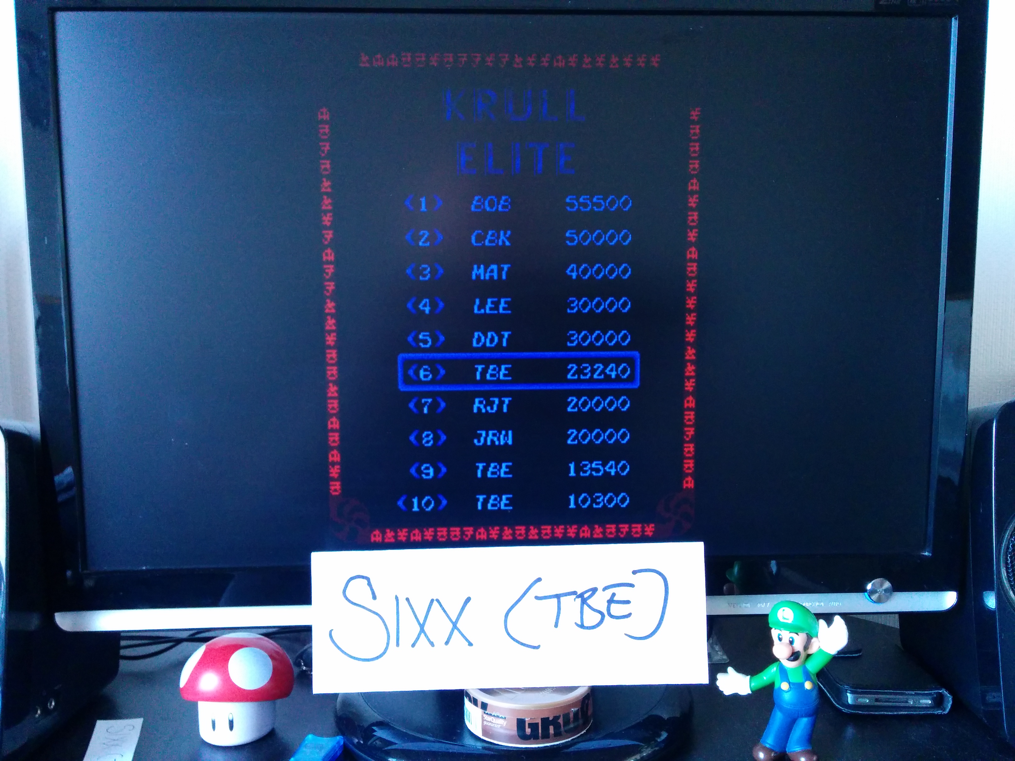 Sixx: Krull (Arcade Emulated / M.A.M.E.) 23,240 points on 2014-04-13 12:18:22