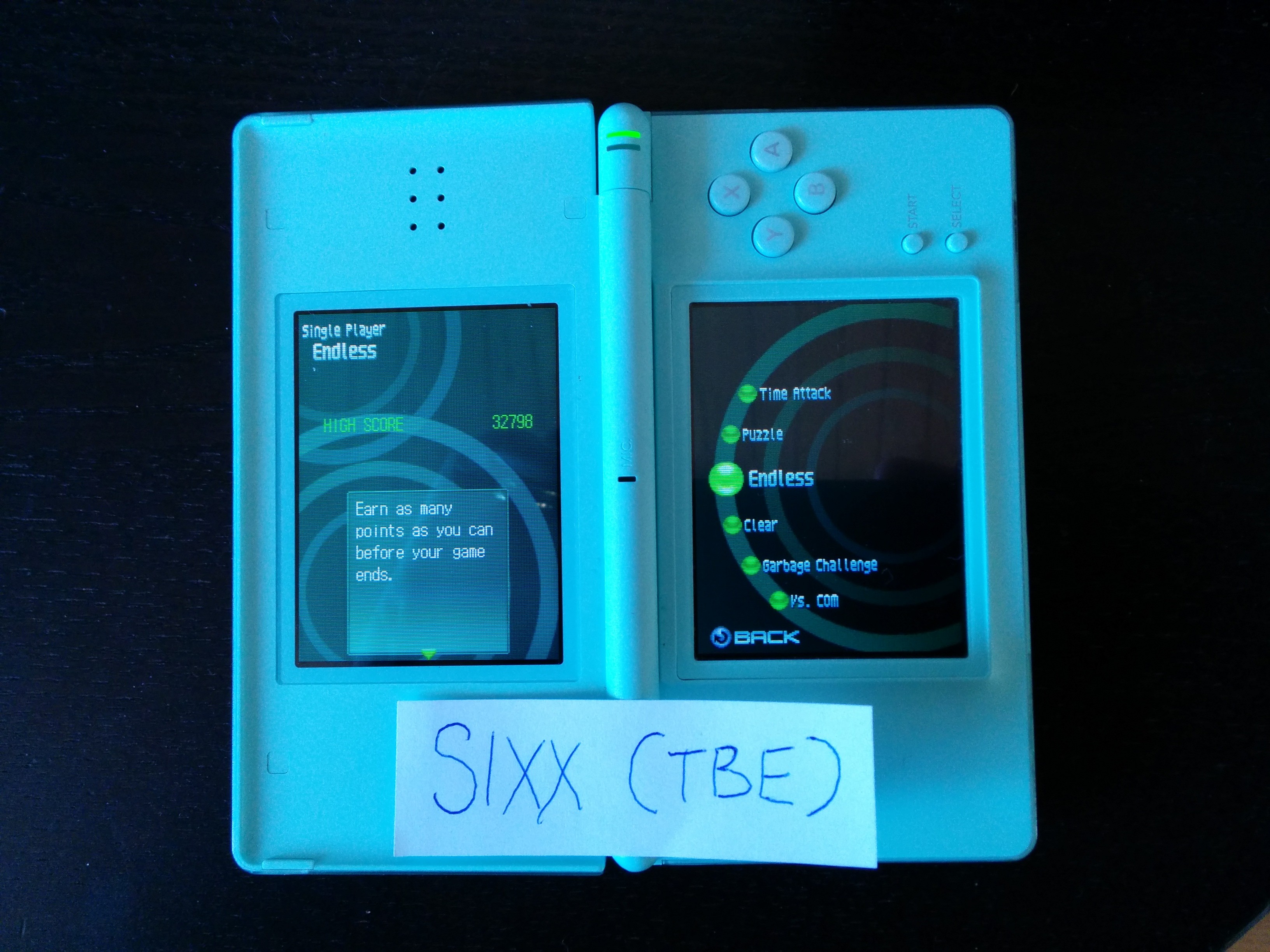 Sixx: Puzzle League DS [Endless/Normal] (Nintendo DS) 32,798 points on 2014-04-17 01:31:28
