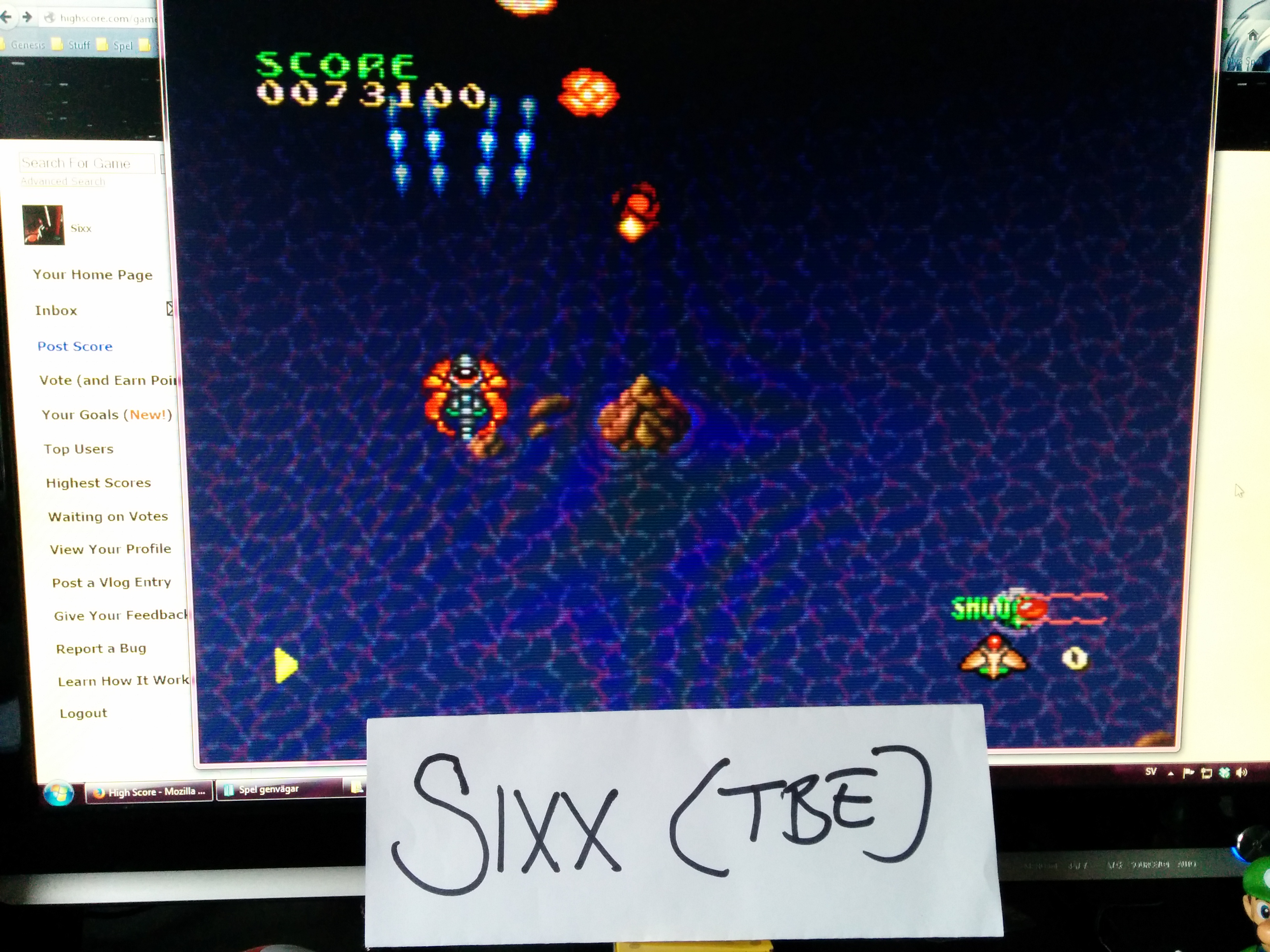 Sixx: Cyber-Core (TurboGrafx-16/PC Engine Emulated) 73,100 points on 2014-04-17 10:00:24