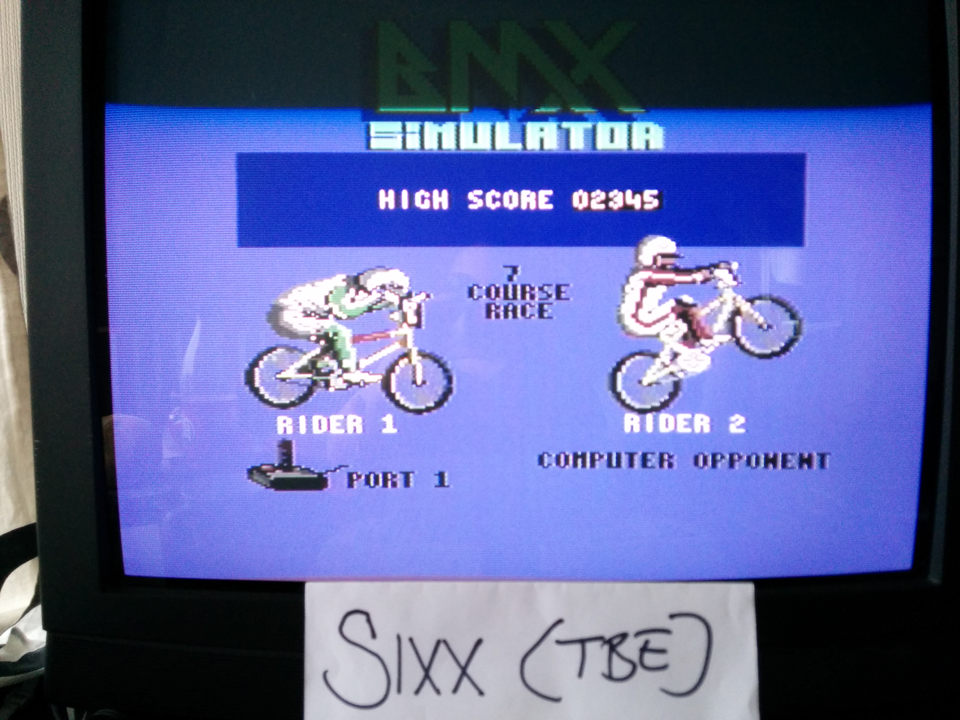 Sixx: BMX Simulator (Commodore 64) 2,345 points on 2014-04-18 03:52:07