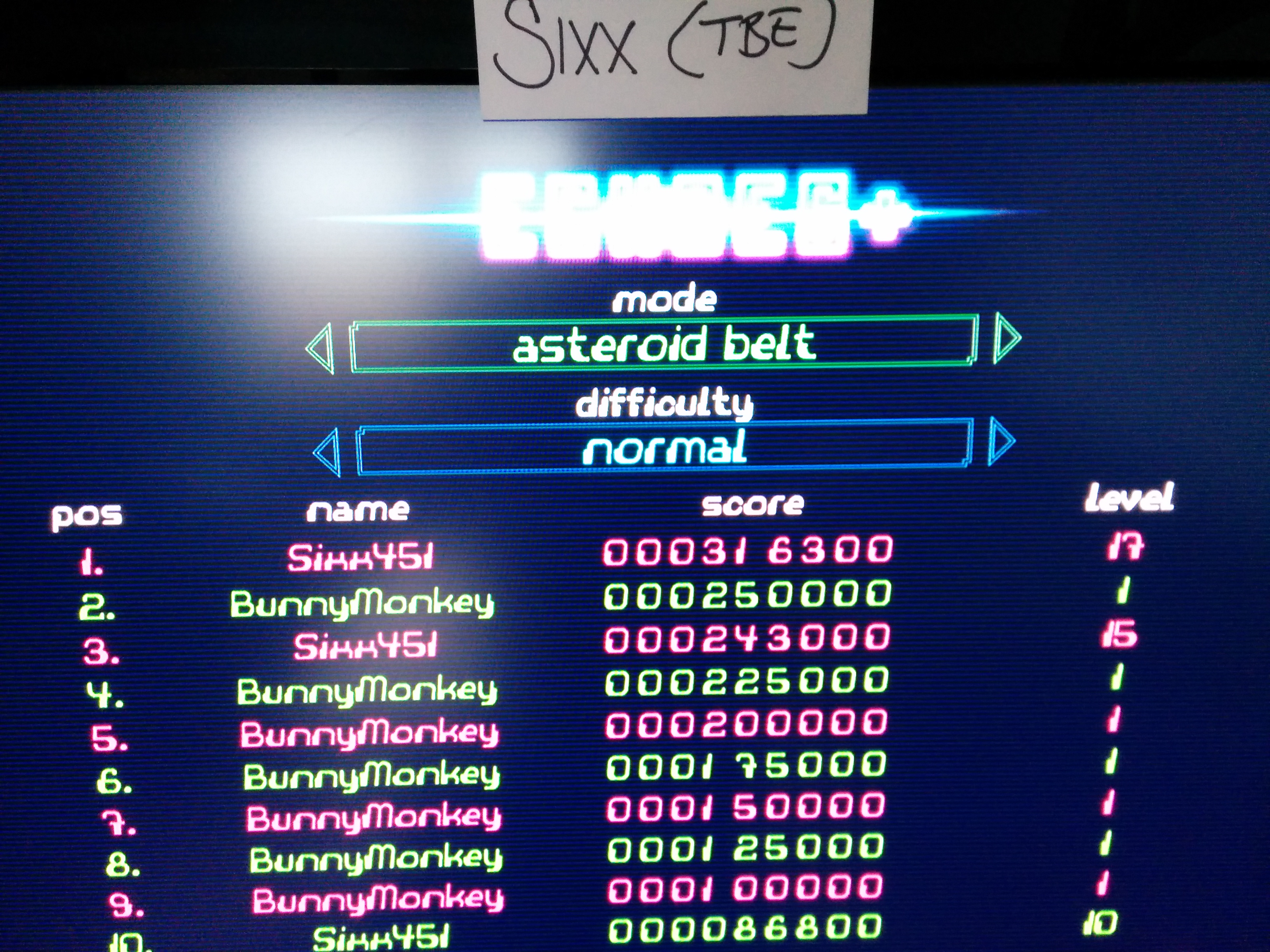 Sixx: Echoes+: Asteroid Belt (Xbox 360) 316,300 points on 2014-04-19 07:47:48