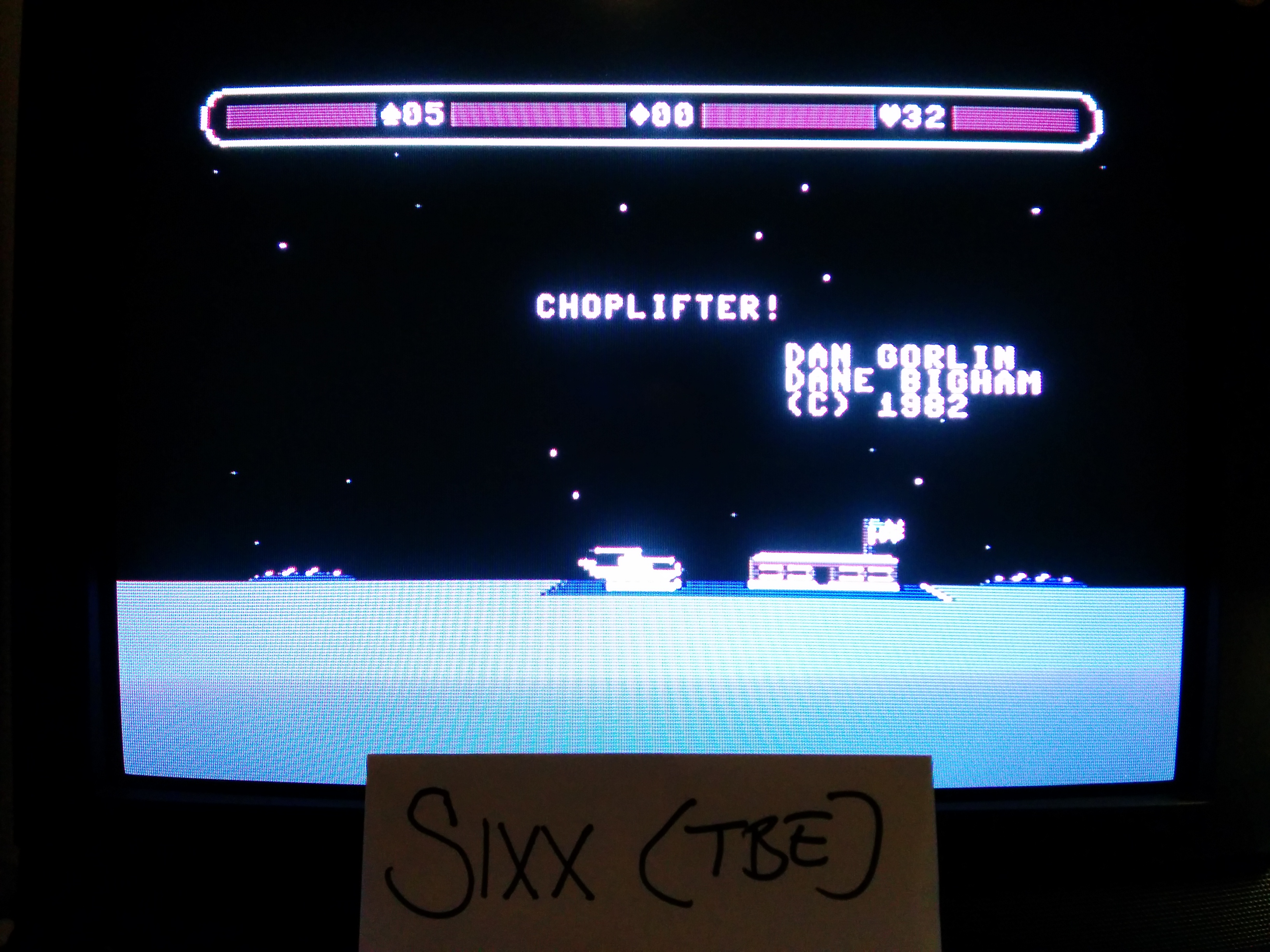 Sixx: Choplifter (Commodore 64) 32 points on 2014-04-19 15:32:08