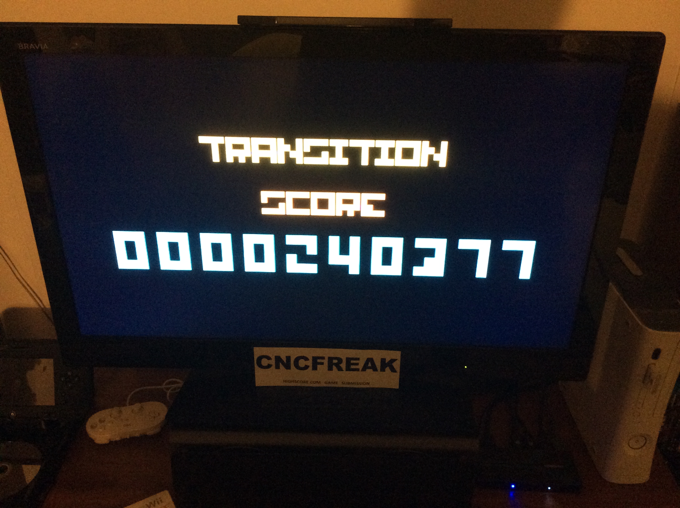 cncfreak: Bit.Trip Beat: Transition (Wii) 240,377 points on 2014-04-19 17:34:42