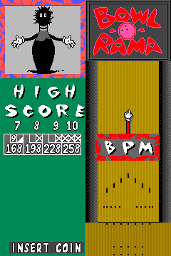 arenafoot: Bowl-O-Rama: Regulation Bowling (Arcade Emulated / M.A.M.E.) 258 points on 2014-04-19 22:01:51