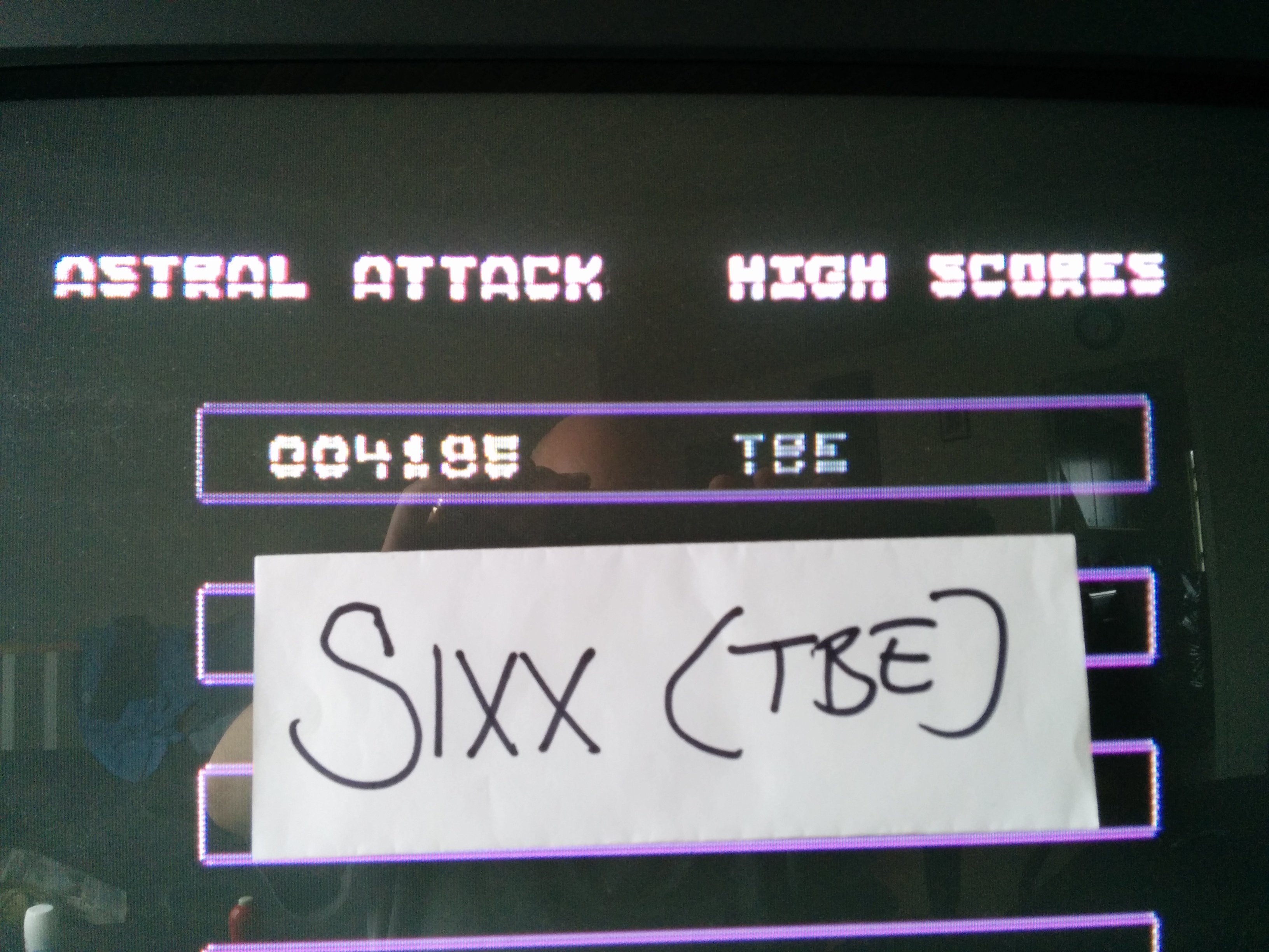 Sixx: Astral Attack (Commodore 64) 4,185 points on 2014-04-22 01:28:29
