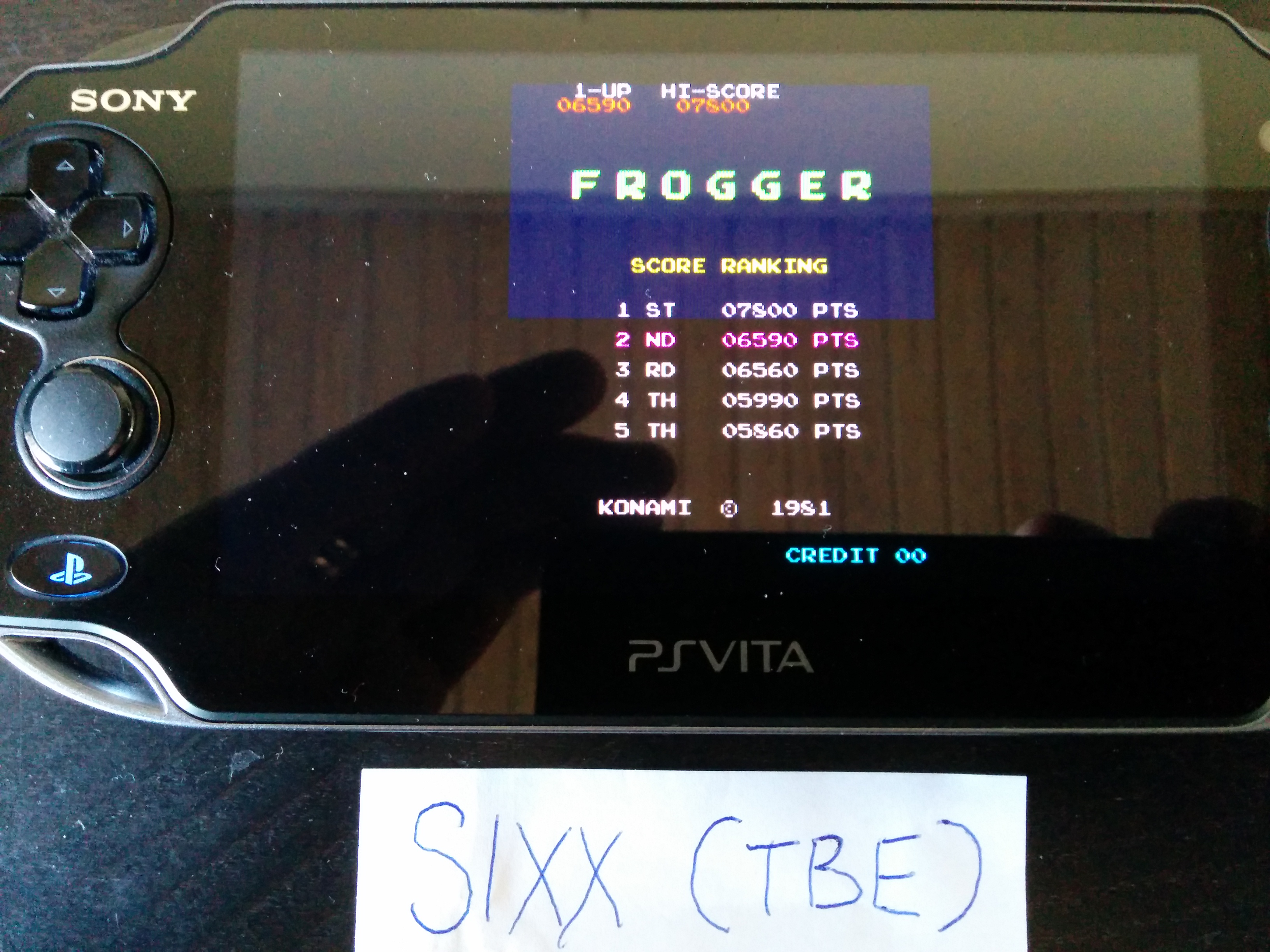 Sixx: Playstation Home Arcade: Frogger (PS Vita) 7,800 points on 2014-04-23 08:18:15