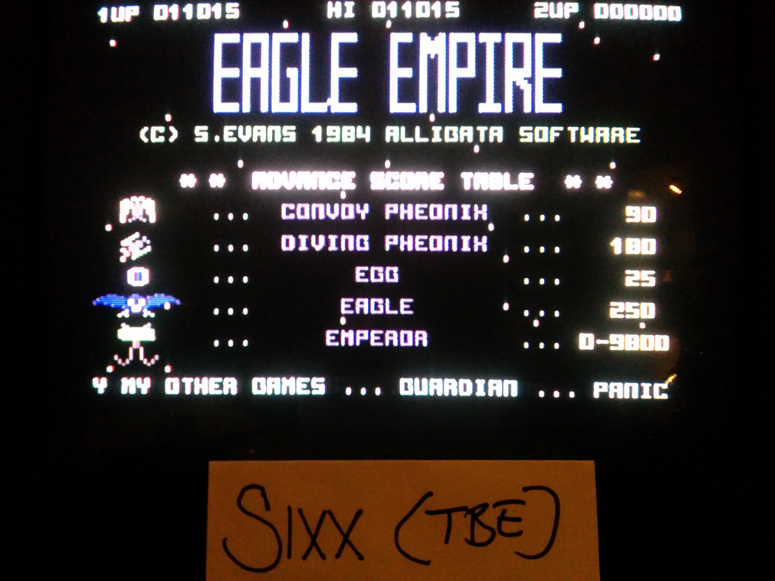 Sixx: Eagle Empire (Commodore 64) 11,015 points on 2014-04-23 15:54:01