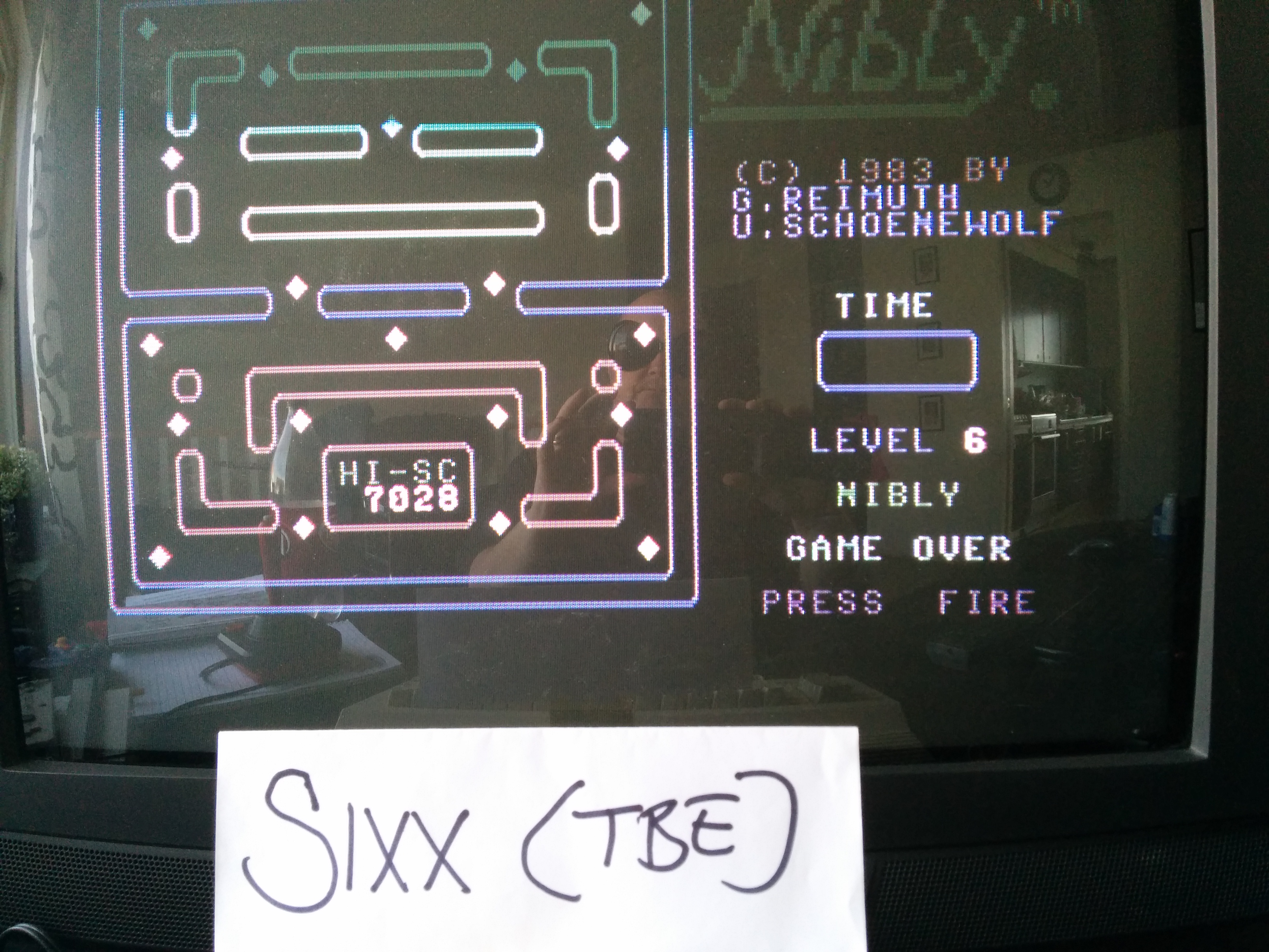 Sixx: Nibly (Commodore 64) 7,028 points on 2014-04-24 05:36:19