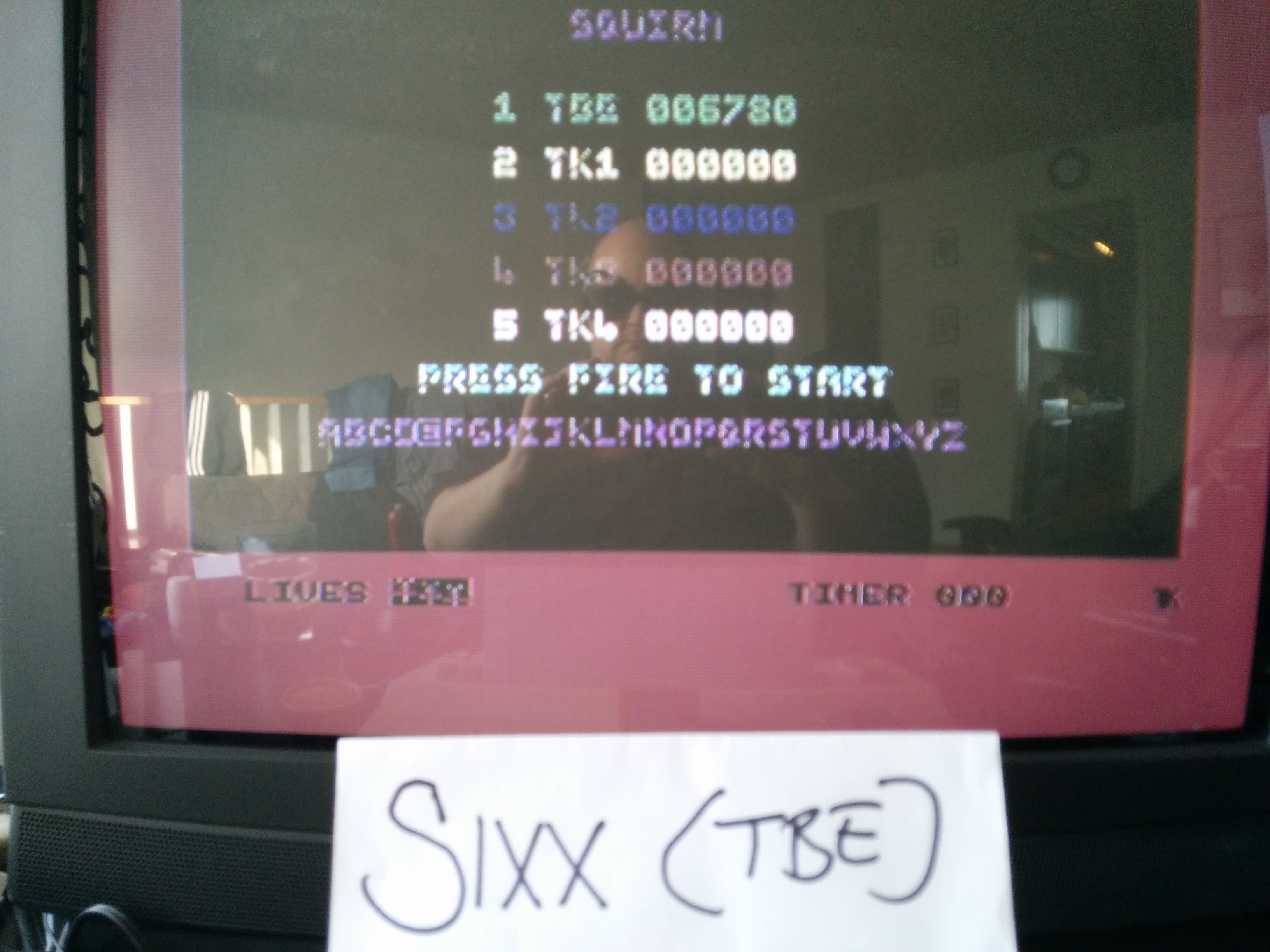 Sixx: Squirm (Commodore 64) 6,780 points on 2014-04-24 05:41:46
