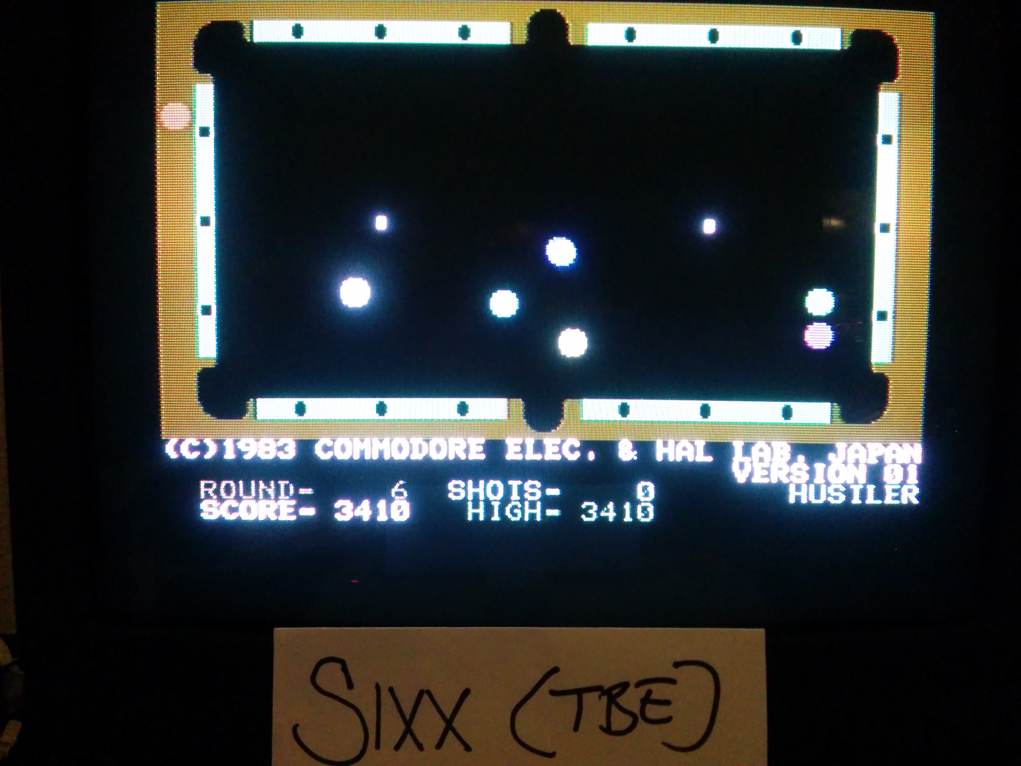 Sixx: Pool [Commodore]: Hustler (Commodore 64) 3,410 points on 2014-04-24 13:05:01