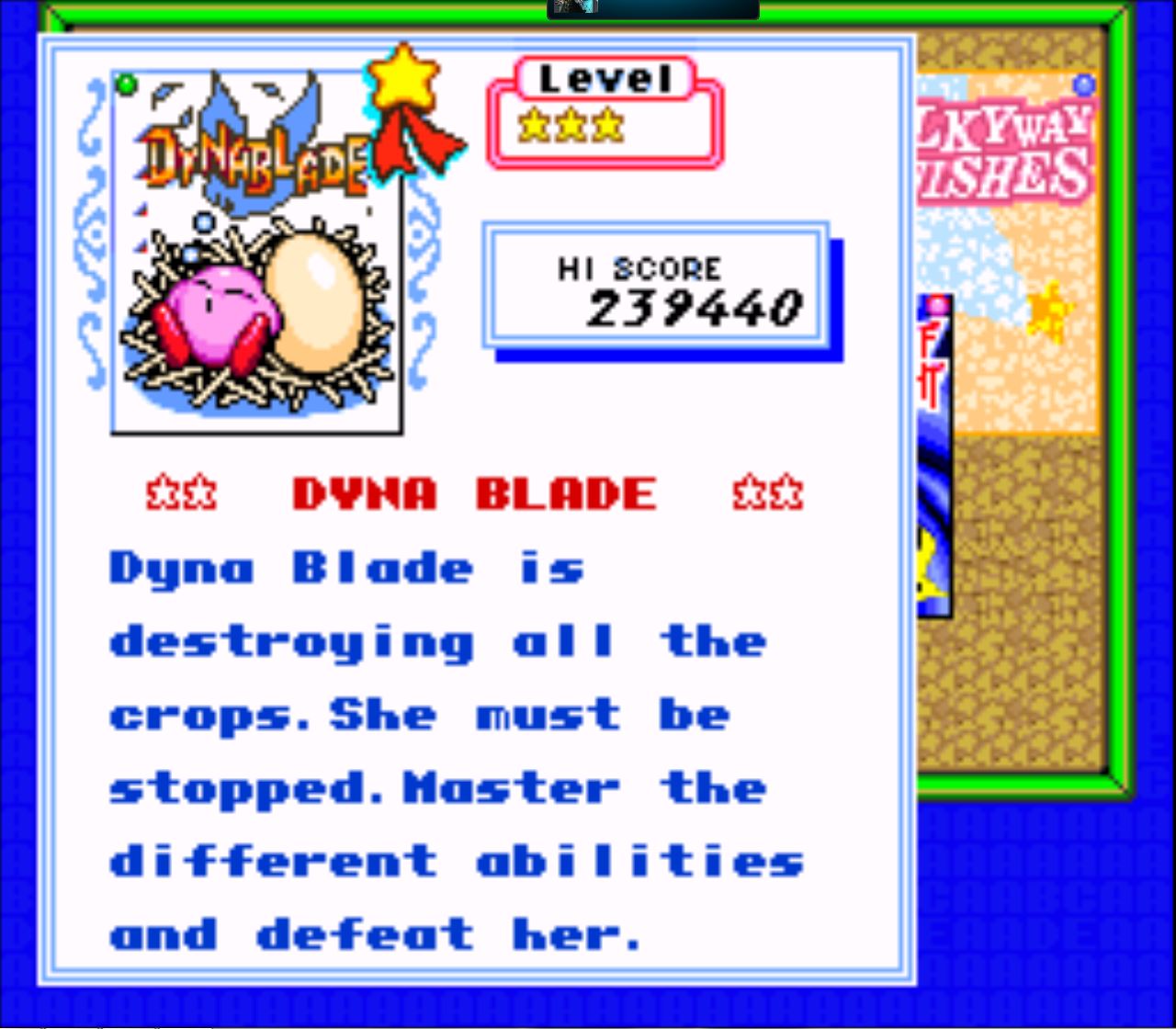 Kirby Super Star: Dyna Blade 239,440 points