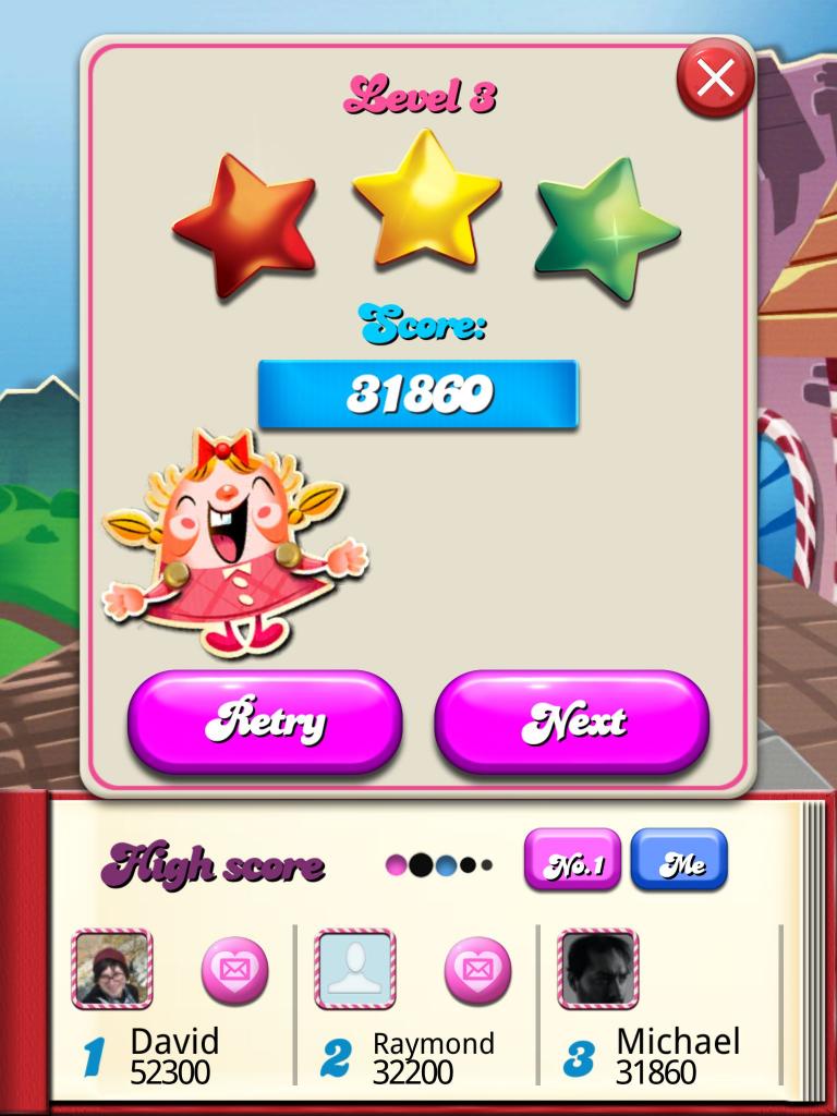 Candy Crush Saga: Level 003 31,860 points