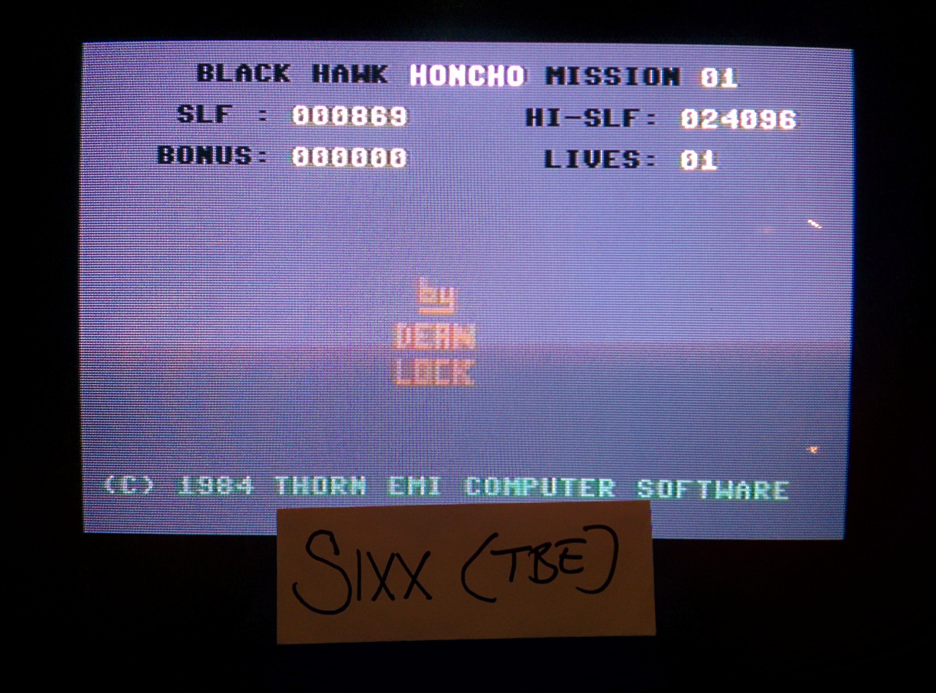 Sixx: Black Hawk (Commodore 64) 24,096 points on 2014-04-30 13:37:02