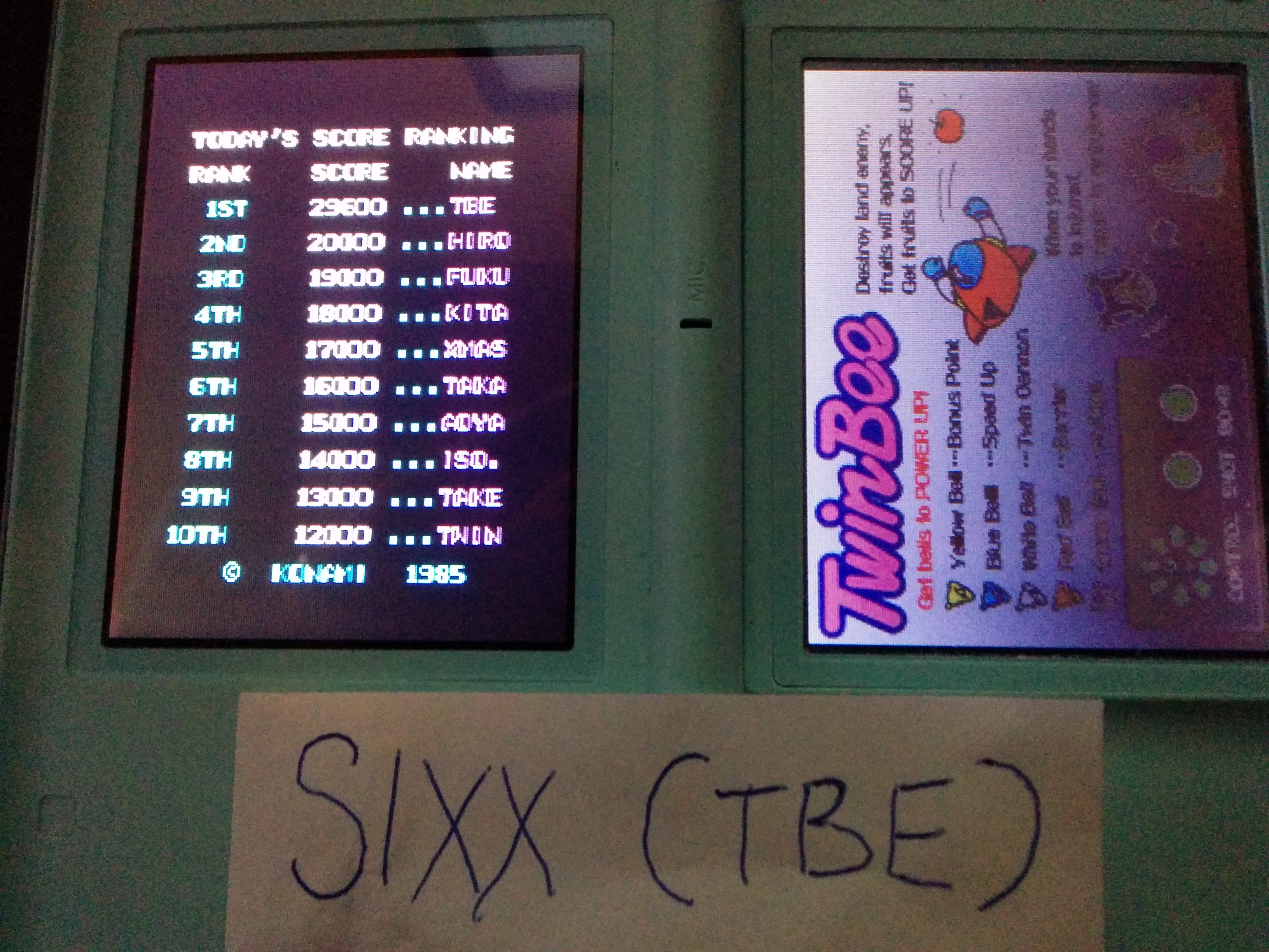 Sixx: Konami Classics Series: Arcade Hits: Twinbee (Nintendo DS) 29,600 points on 2014-05-02 04:00:32