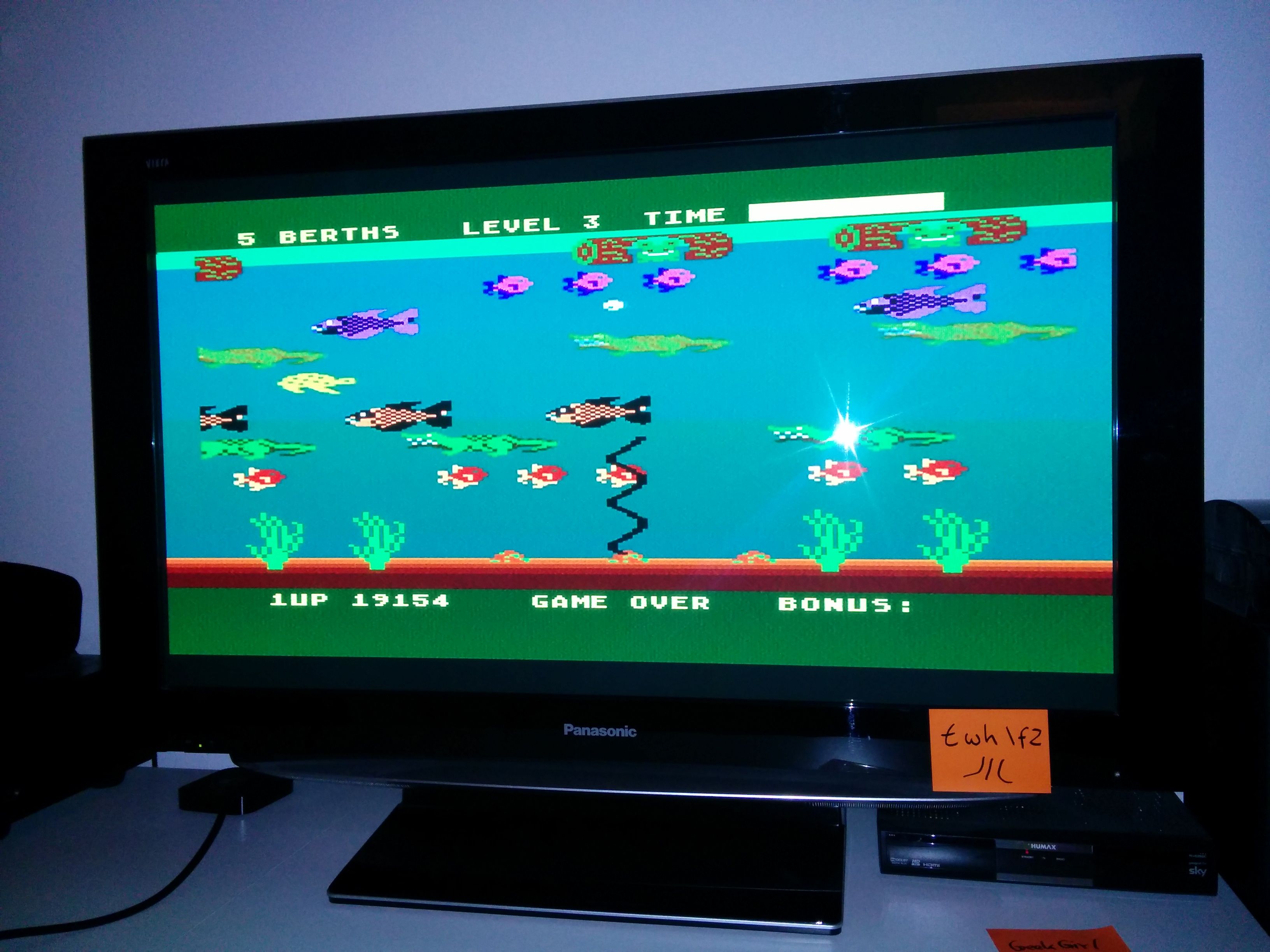twhf2: Frogger II: Threedeep (Atari 400/800/XL/XE) 19,154 points on 2014-05-02 07:31:00