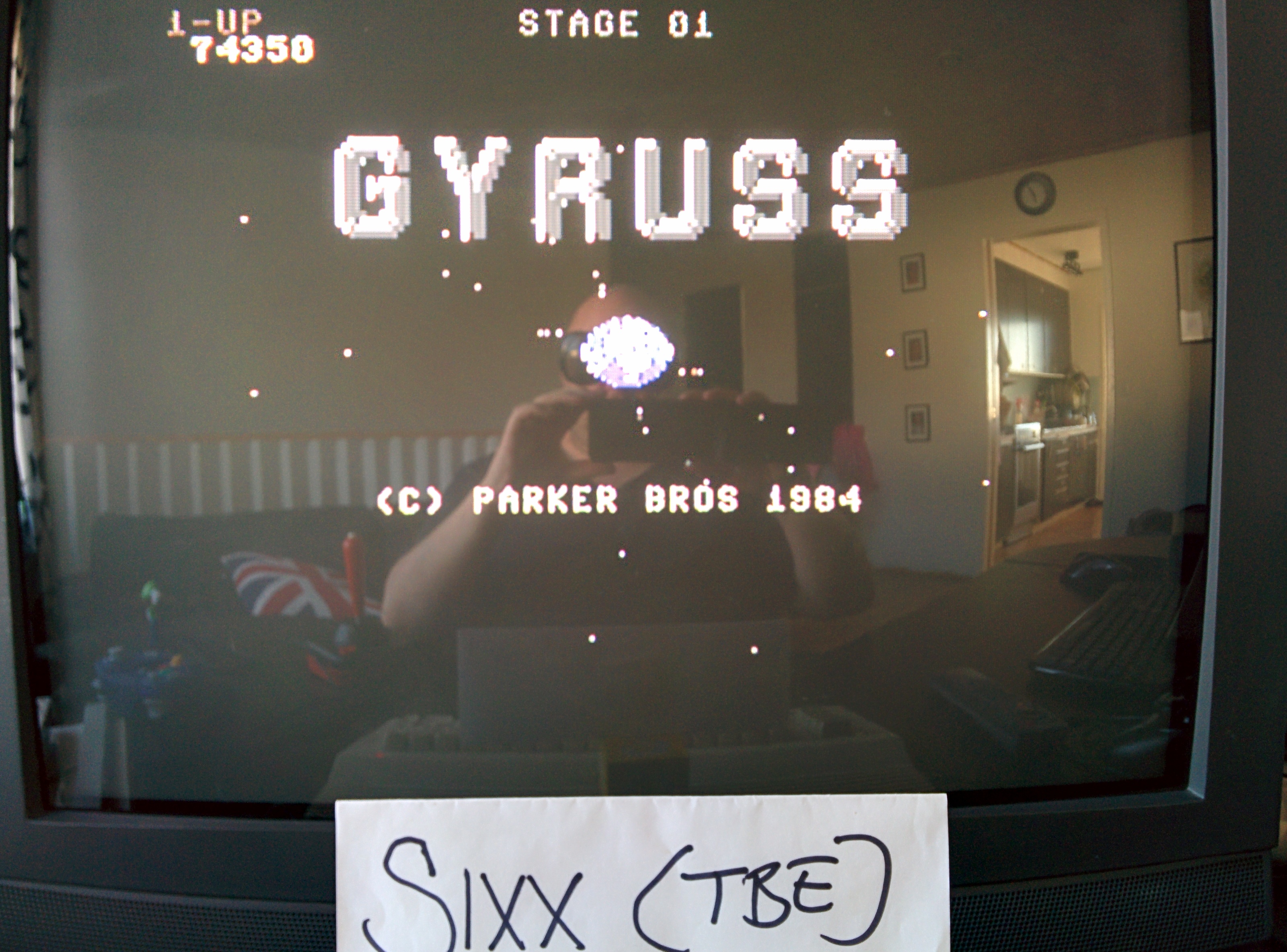 Sixx: Gyruss (Commodore 64) 74,350 points on 2014-05-02 11:03:13