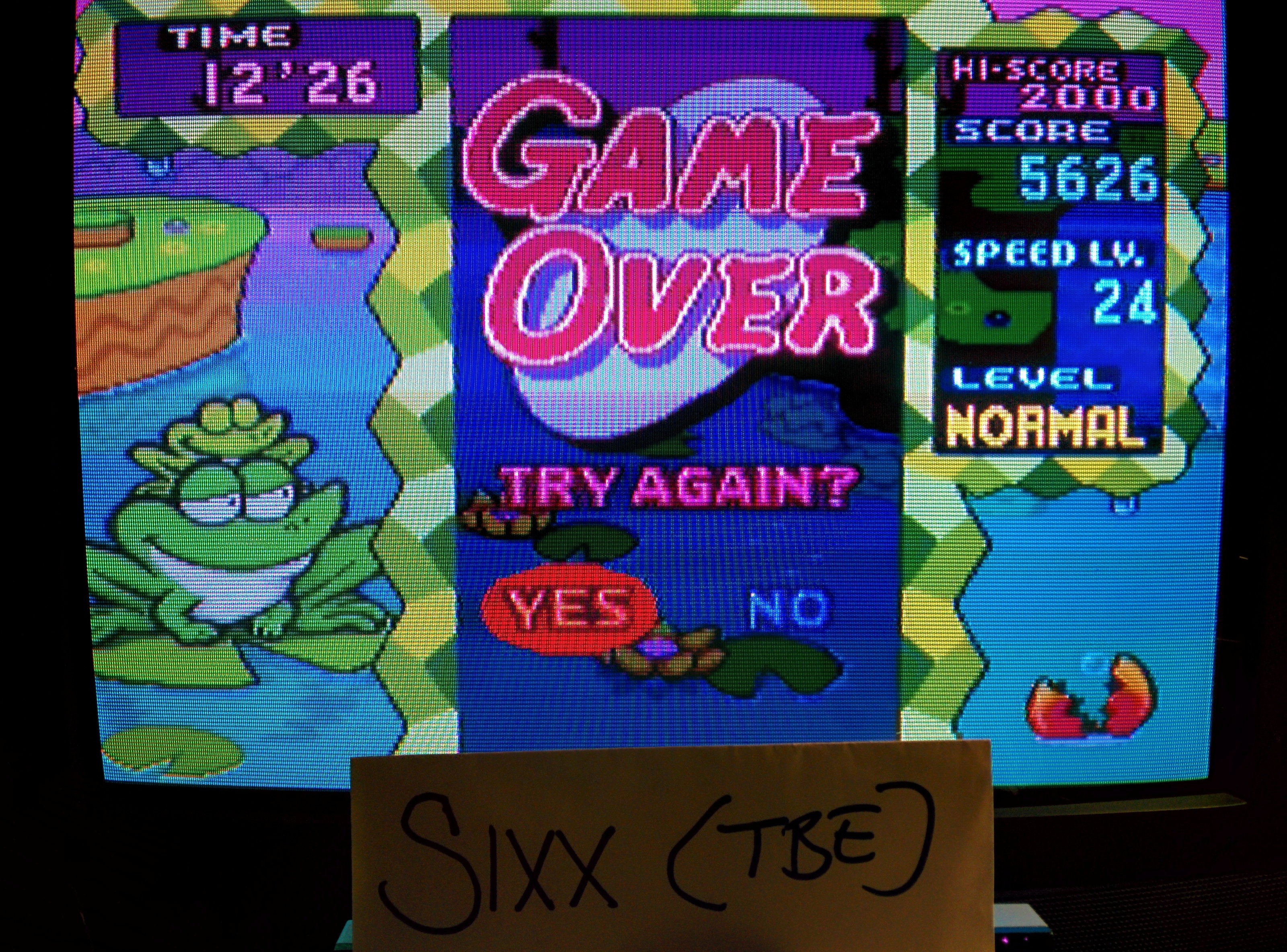 Sixx: Tetris Attack (SNES/Super Famicom Emulated) 5,626 points on 2014-05-02 17:42:54