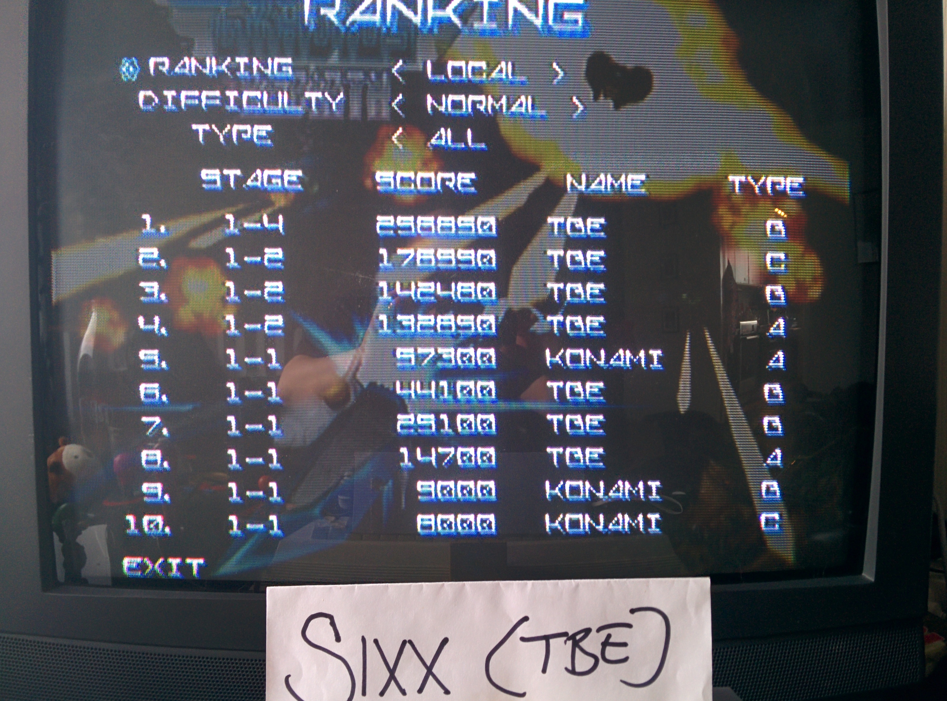 Sixx: Gradius Rebirth [Wiiware] (Wii) 256,850 points on 2014-05-07 10:14:05
